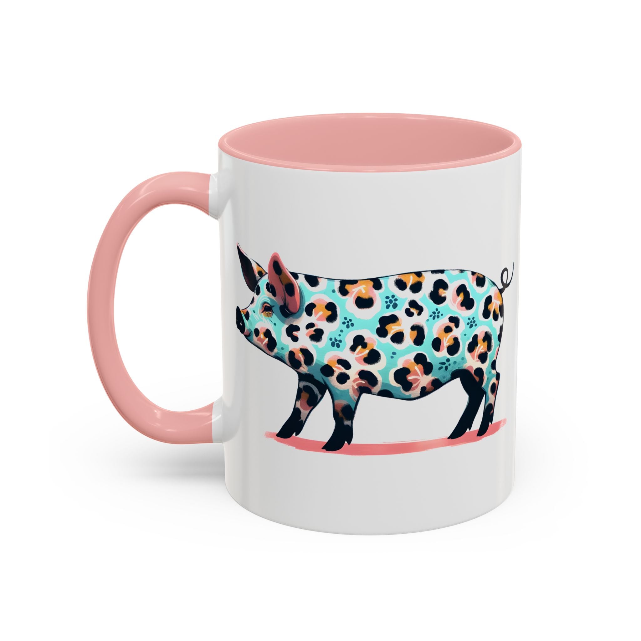Playful Leopard Print Accent Coffee Mug | Unique Gift for Animal Lovers, Kitchen Decor, Tea Lovers, Birthday Present, Personalized Mug
