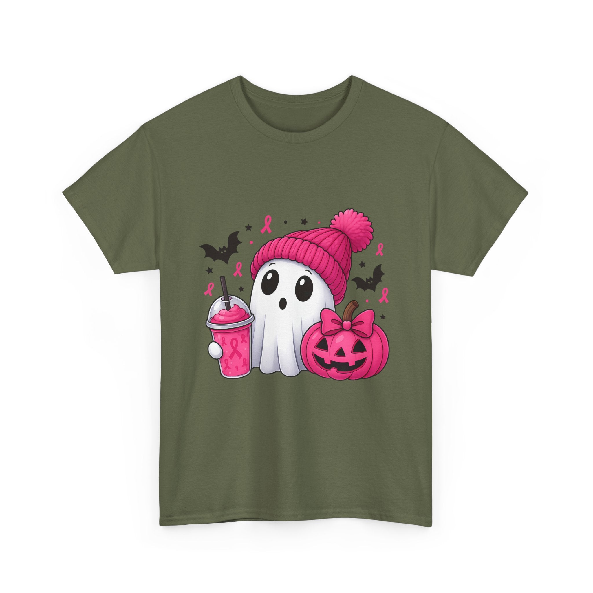 Cute Halloween Ghost Tee, Unisex Halloween Shirt, Spooky Graphic Tee, Fall Apparel, Trick or Treat Shirt, Pumpkin and Ghost Design