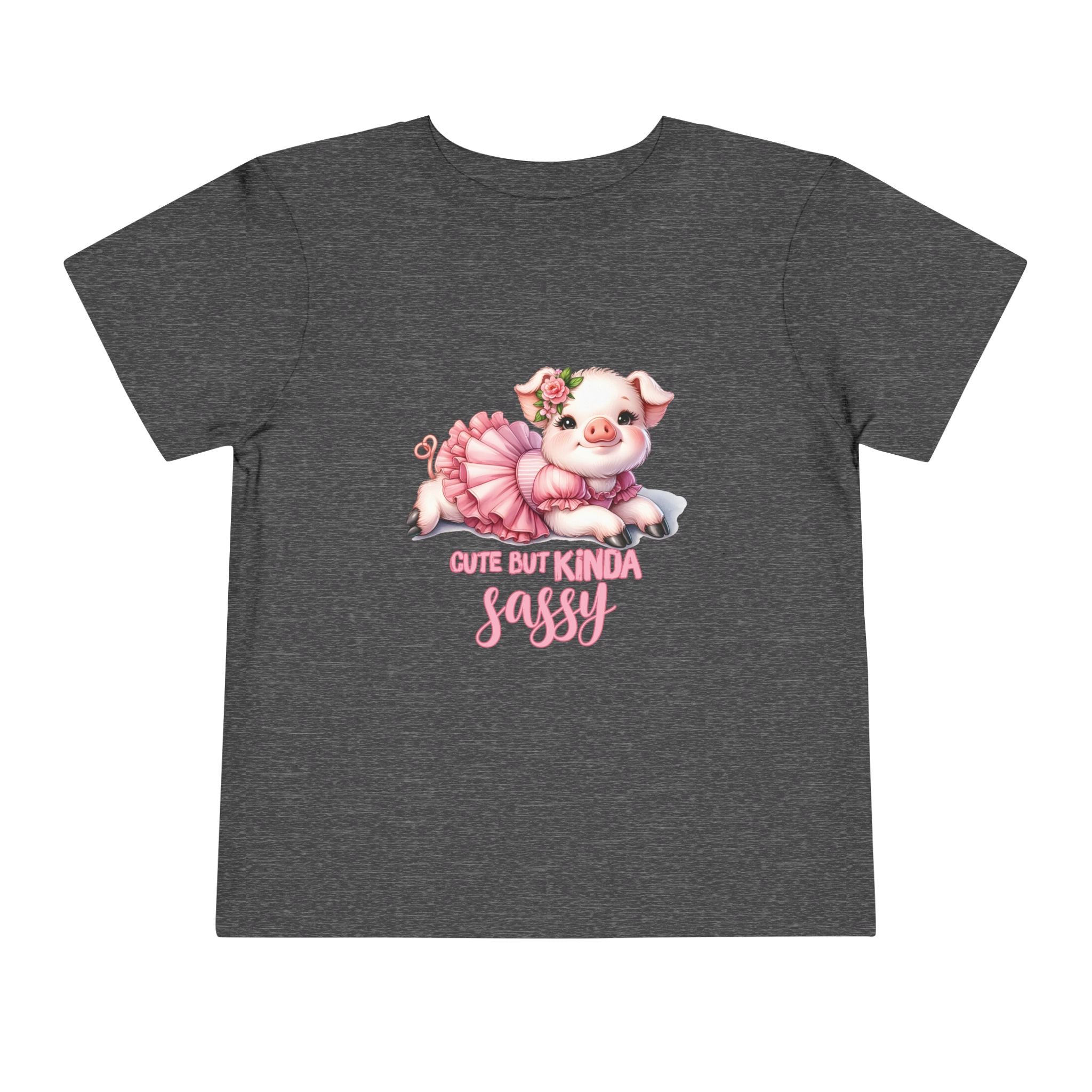 Sassy Pig Toddler Tee, Cute Kids T-Shirt, Birthday Gift, Toddler Apparel, Funny Animal Shirt, Playful Baby Tee