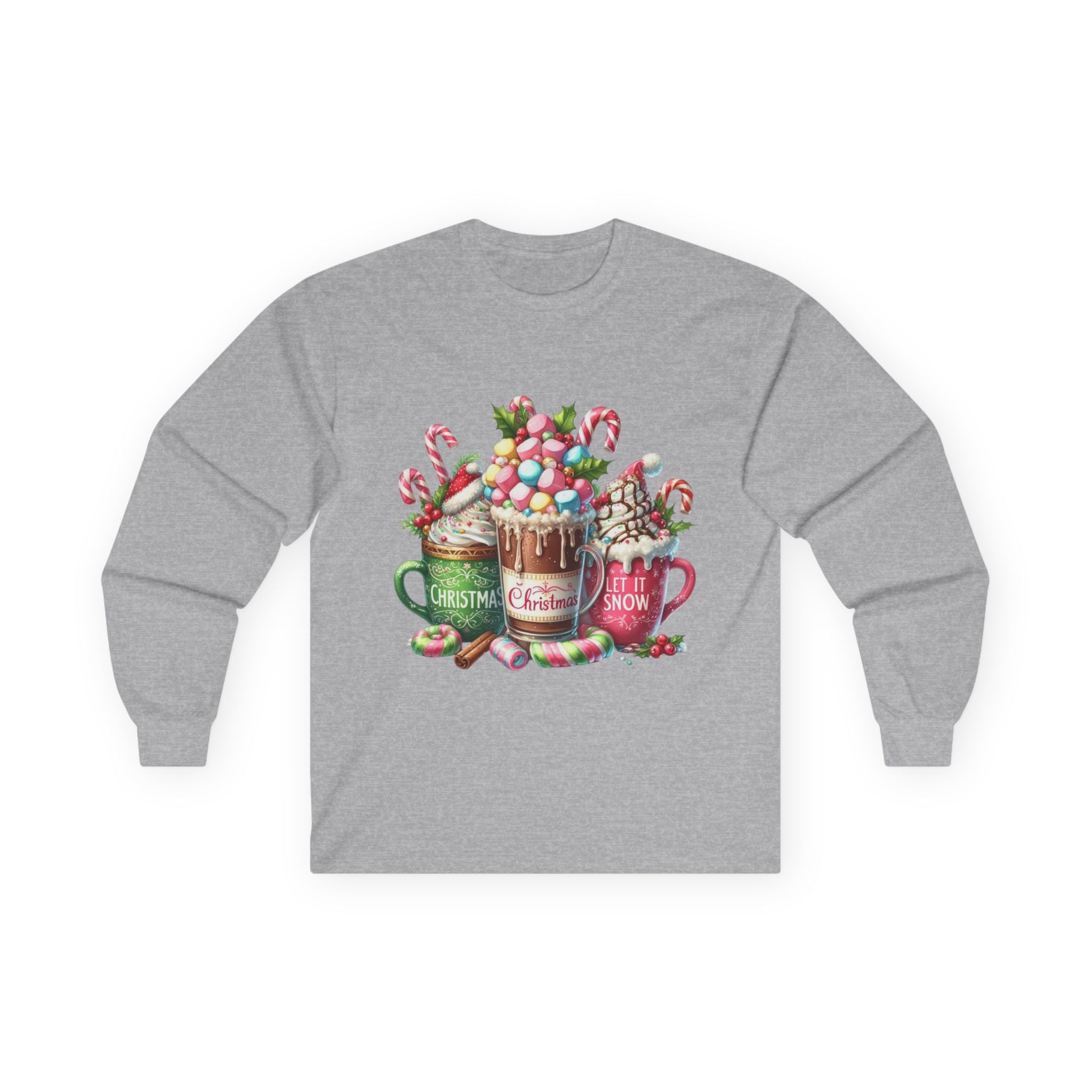 Christmas Hot Chocolate Long Sleeve Tee, Cozy Winter Shirt, Holiday Gift, Seasonal Apparel, Festive Tee, Winter Celebrations, Unisex [...]