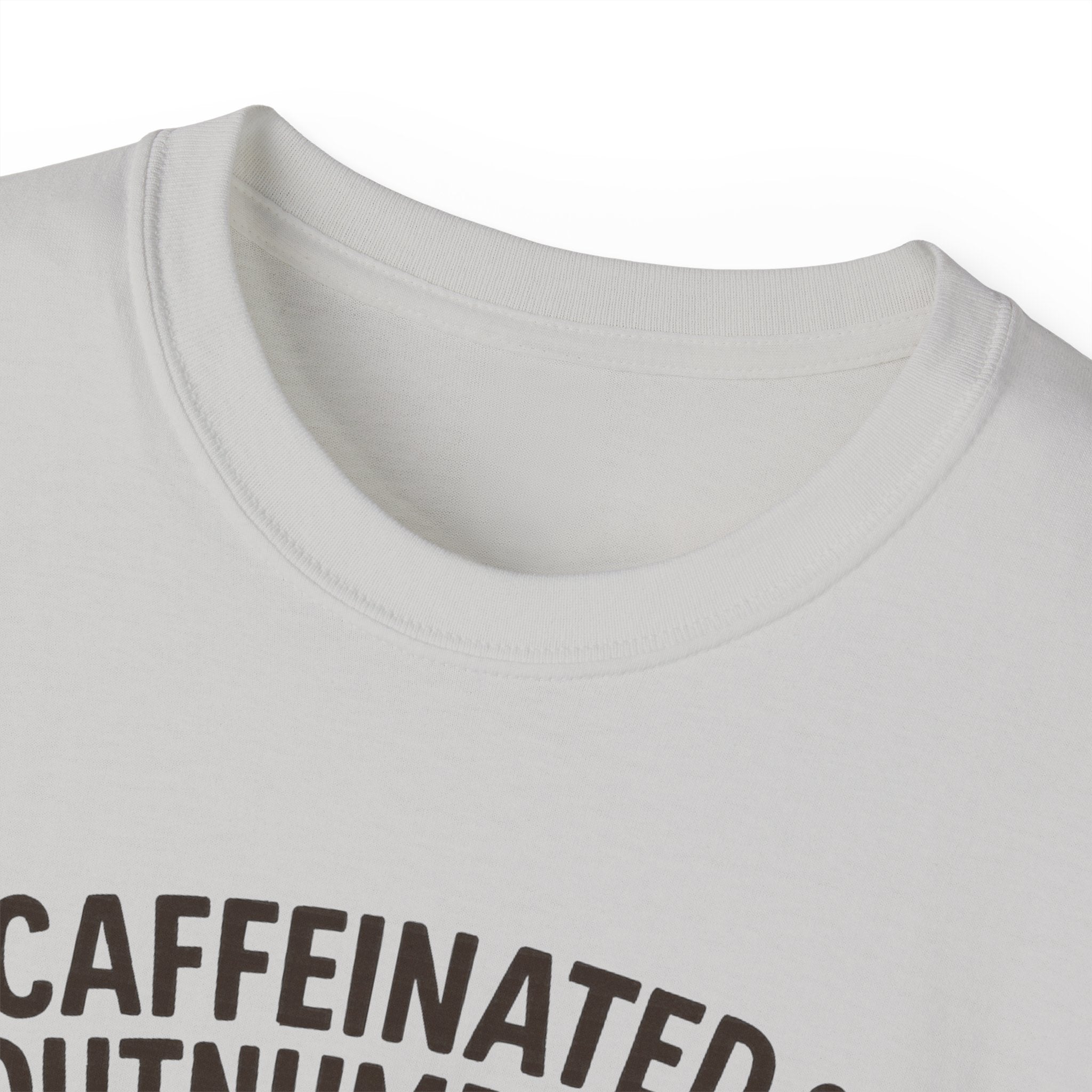 Caffeinated & Outnumbered Tee, Mom Life Shirt, Funny Parenting Tee, Gifts for Moms, Family Humor T-Shirt, Cute Kids Design