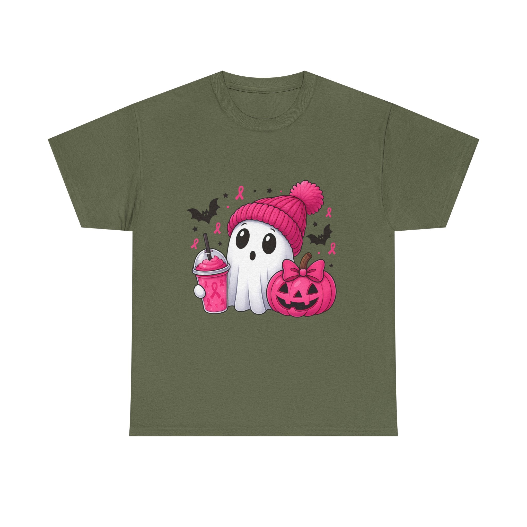 Cute Halloween Ghost Tee, Unisex Halloween Shirt, Spooky Graphic Tee, Fall Apparel, Trick or Treat Shirt, Pumpkin and Ghost Design