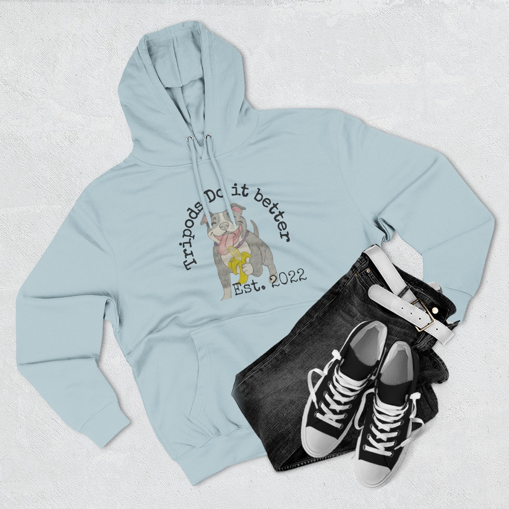 Three-Panel Fleece Hoodie - Perfect Gift for Animal Lovers, Cozy Comfort for Any Occasion, Celebrating Pets, Unique Pet Tribute [...]