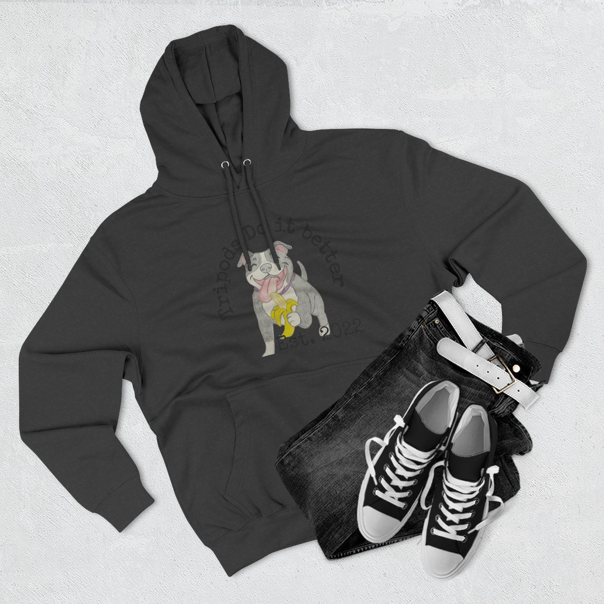 Three-Panel Fleece Hoodie - Perfect Gift for Animal Lovers, Cozy Comfort for Any Occasion, Celebrating Pets, Unique Pet Tribute [...]