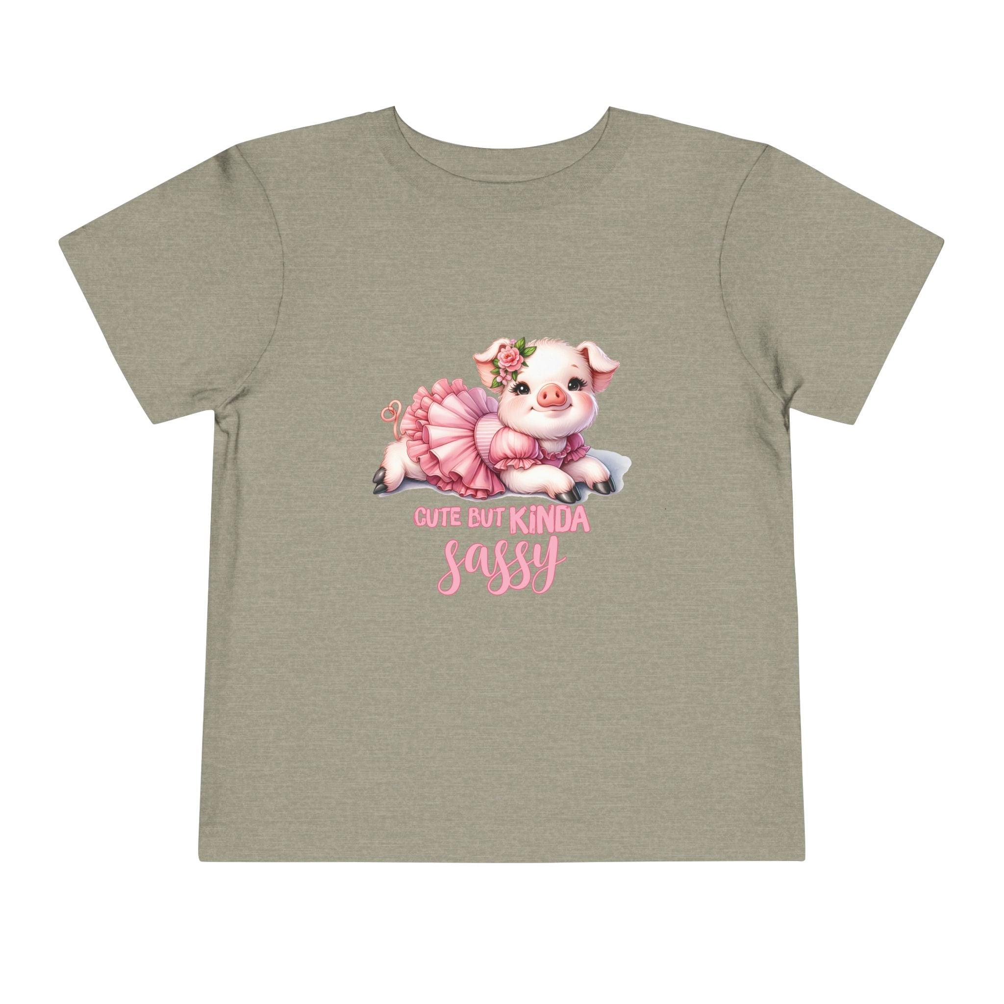Sassy Pig Toddler Tee, Cute Kids T-Shirt, Birthday Gift, Toddler Apparel, Funny Animal Shirt, Playful Baby Tee
