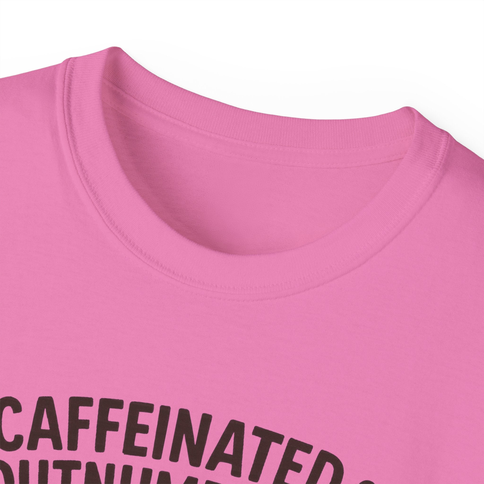 Caffeinated & Outnumbered Tee, Mom Life Shirt, Funny Parenting Tee, Gifts for Moms, Family Humor T-Shirt, Cute Kids Design