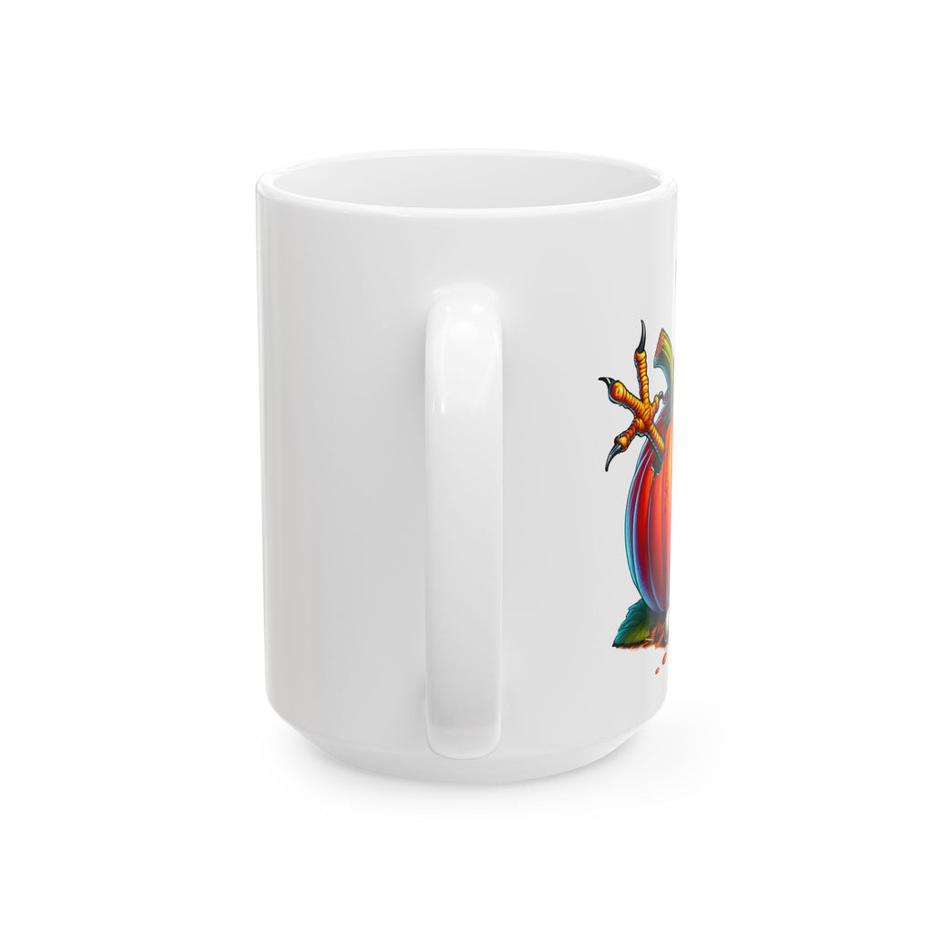 Whimsical Chicken Pumpkin Spice Ceramic Mug