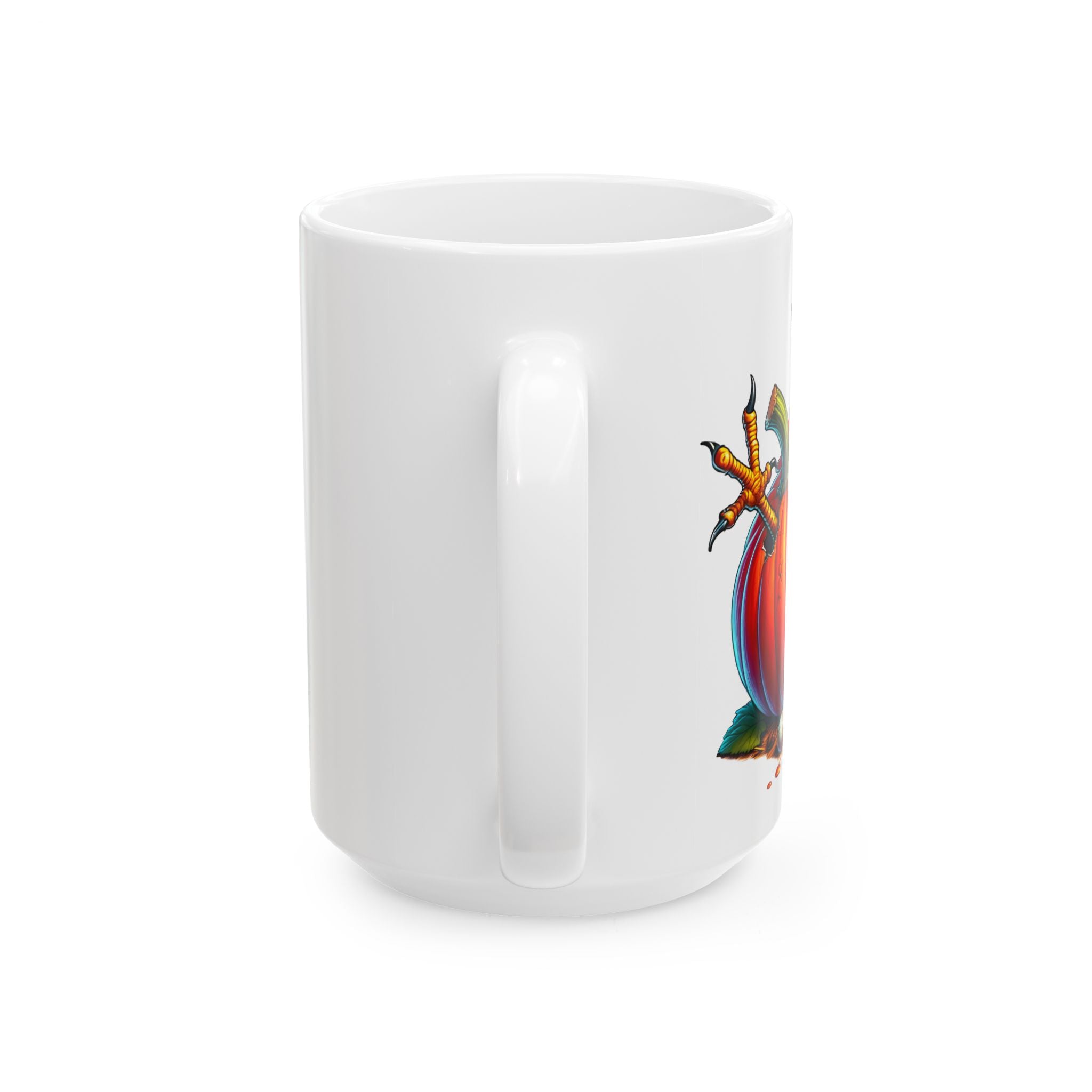 Whimsical Chicken Pumpkin Spice Ceramic Mug