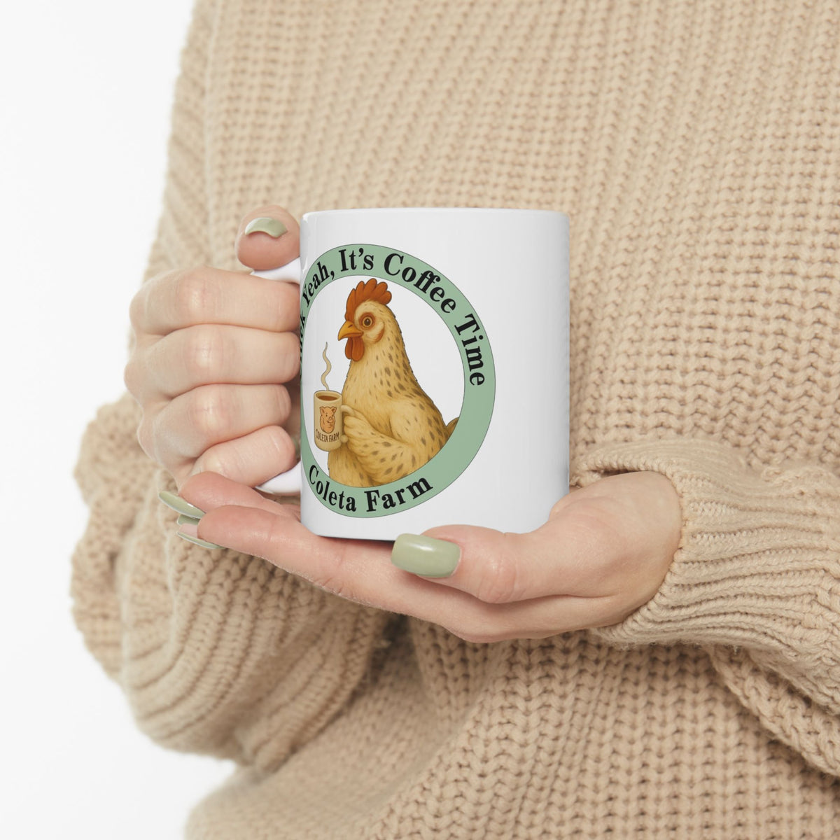 11 oz Fun Chicken Coffee Mug, Cute chicken Lover Gift, Animal Lover Cup, Funny Coffee Mug, Cat Person Presents, Unique Pet Gifts
