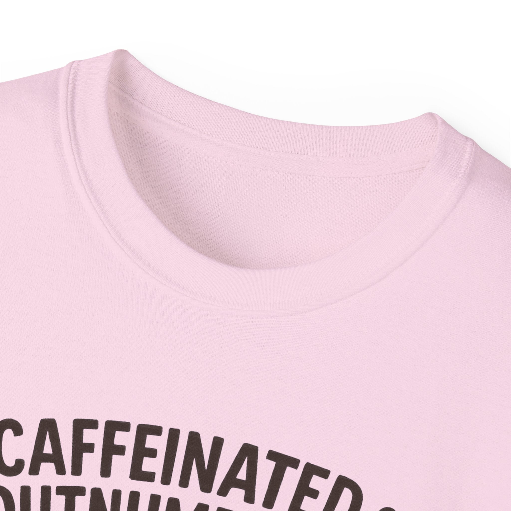 Caffeinated & Outnumbered Tee, Mom Life Shirt, Funny Parenting Tee, Gifts for Moms, Family Humor T-Shirt, Cute Kids Design