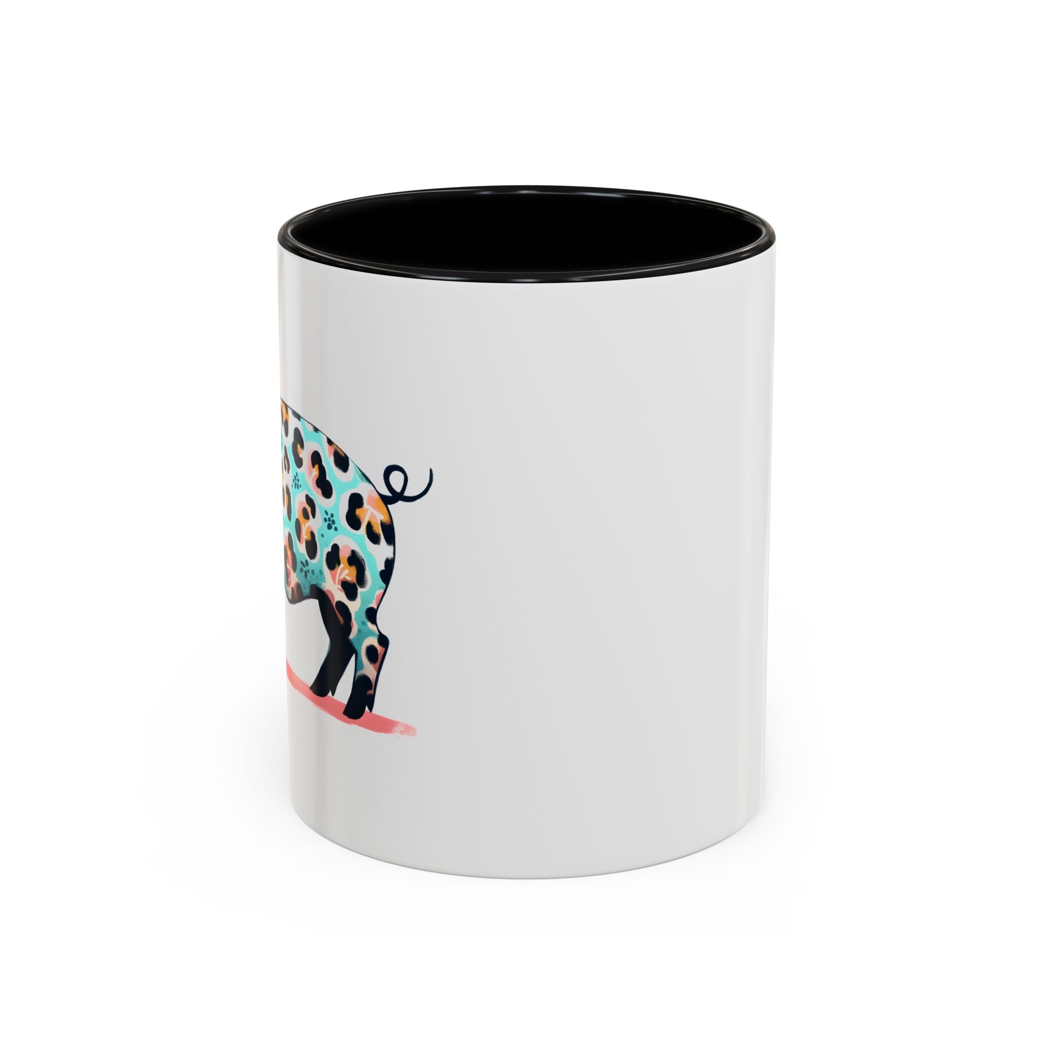 Playful Leopard Print Accent Coffee Mug | Unique Gift for Animal Lovers, Kitchen Decor, Tea Lovers, Birthday Present, Personalized Mug