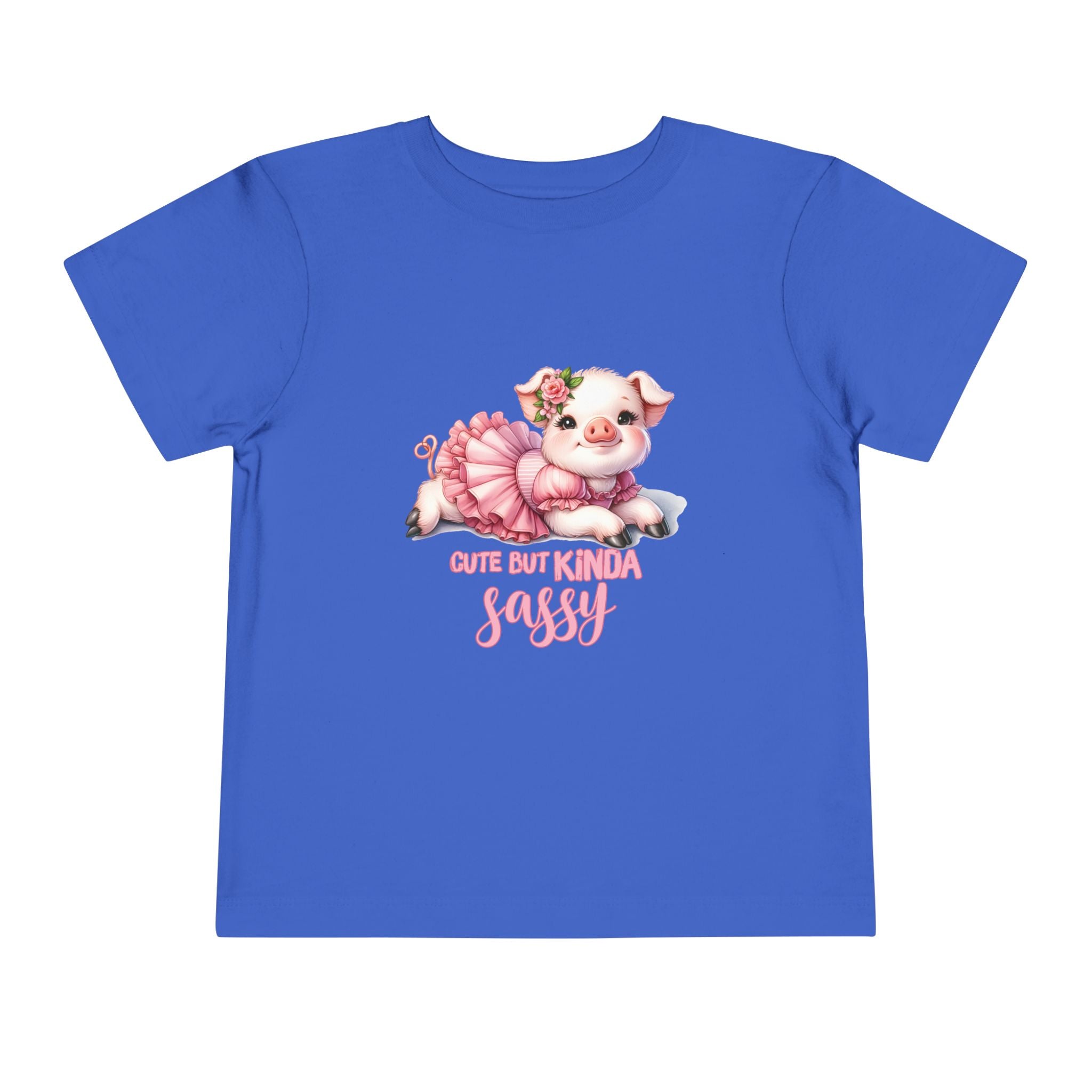 Sassy Pig Toddler Tee, Cute Kids T-Shirt, Birthday Gift, Toddler Apparel, Funny Animal Shirt, Playful Baby Tee
