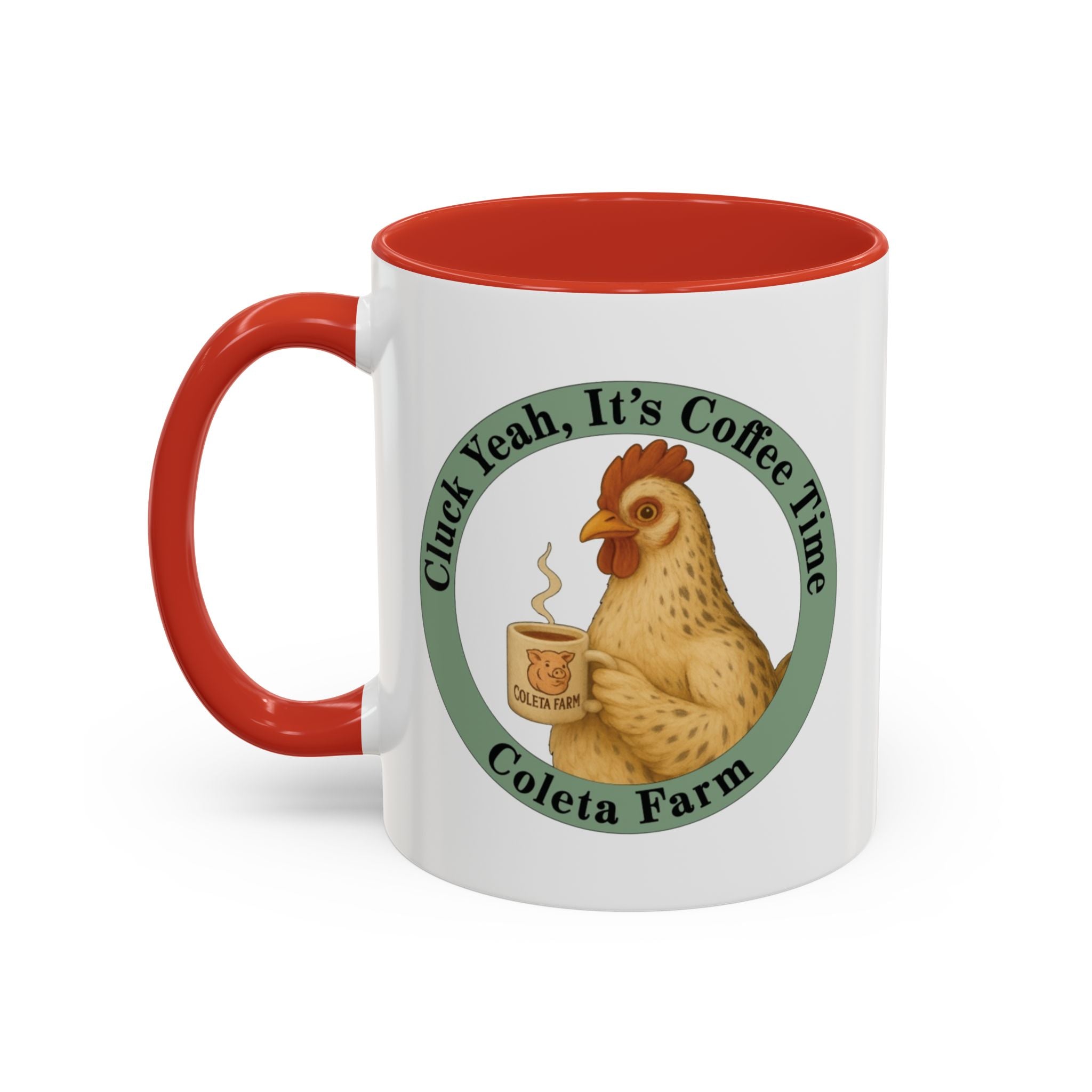 11 oz Charming Chicken Lover Coffee Mug, Gift for Cat Enthusiasts, Cozy Home Decor, Funny Cat Mug, Purrfect for Any Occasion