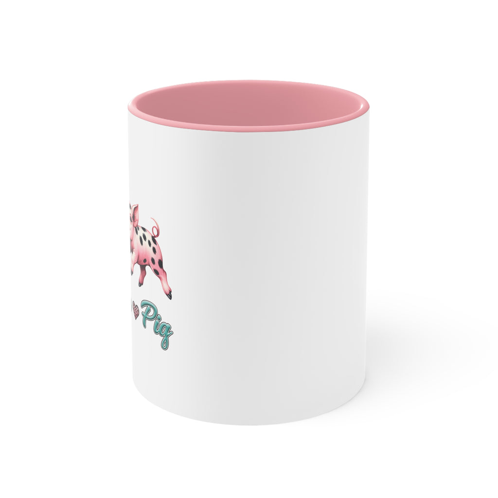 Cute Piggy Accent Mugs - Perfect for Coffee Lovers, Animal Lovers, Gifts, Tea Time, Kitchen Decor