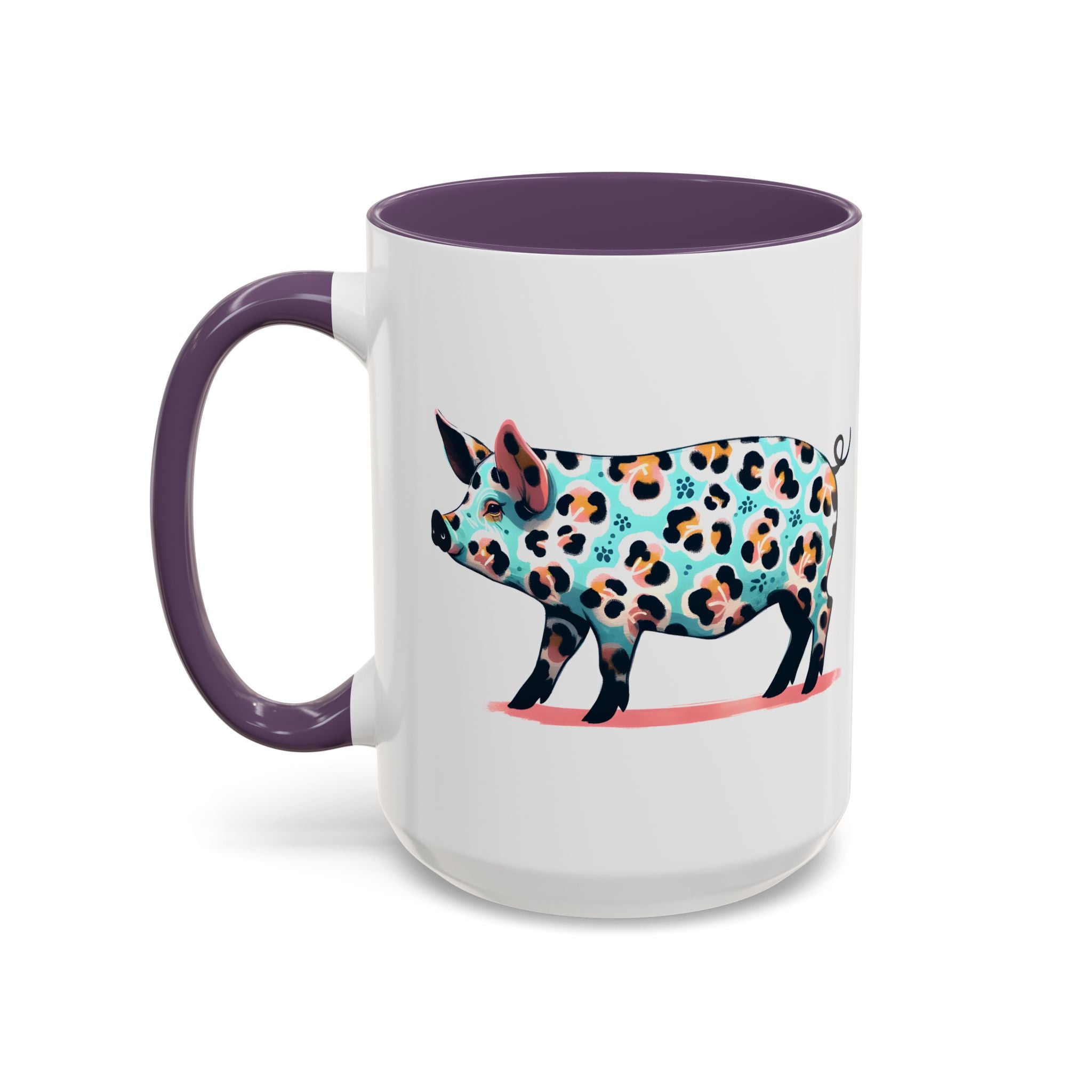Playful Leopard Print Accent Coffee Mug | Unique Gift for Animal Lovers, Kitchen Decor, Tea Lovers, Birthday Present, Personalized Mug