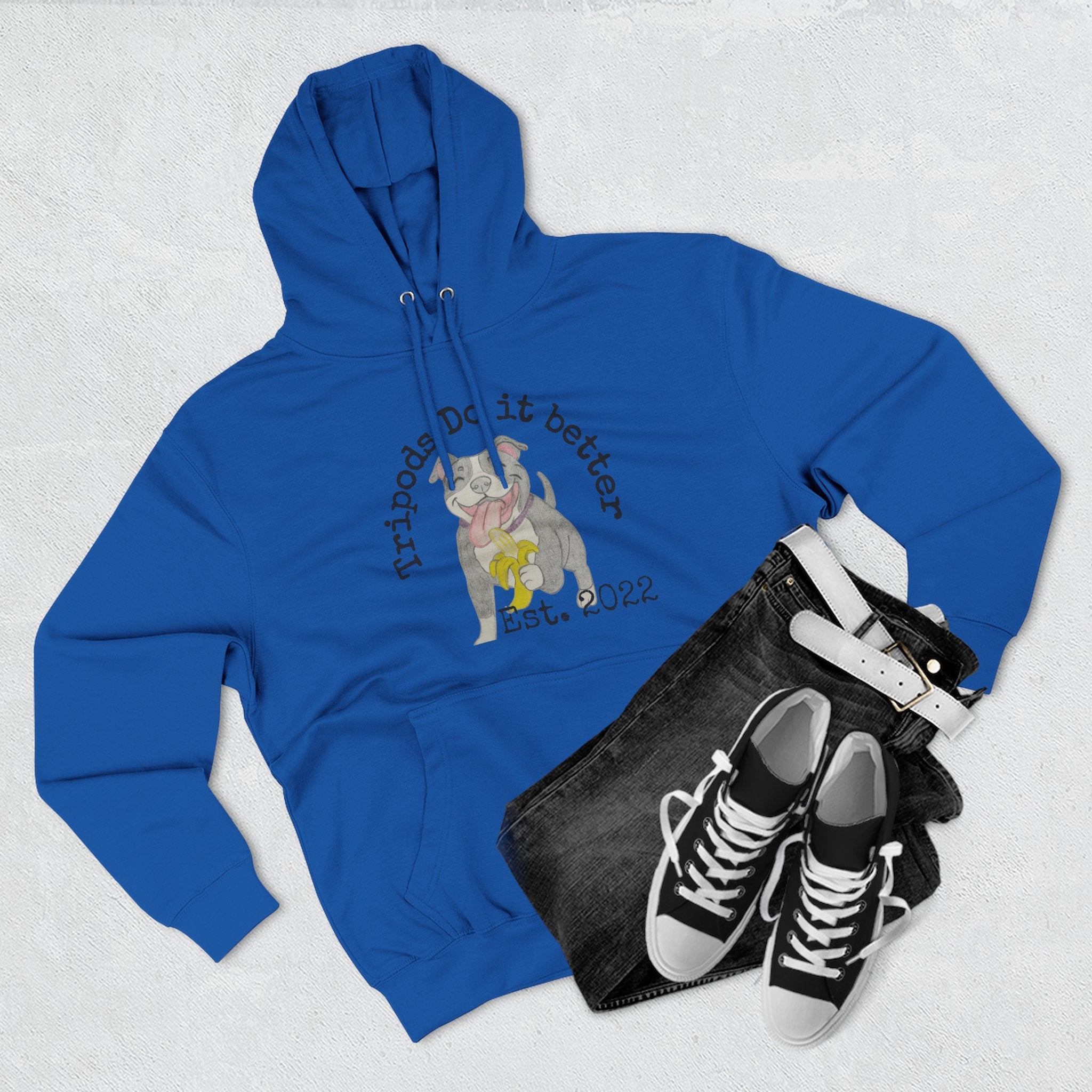 Three-Panel Fleece Hoodie - Perfect Gift for Animal Lovers, Cozy Comfort for Any Occasion, Celebrating Pets, Unique Pet Tribute [...]