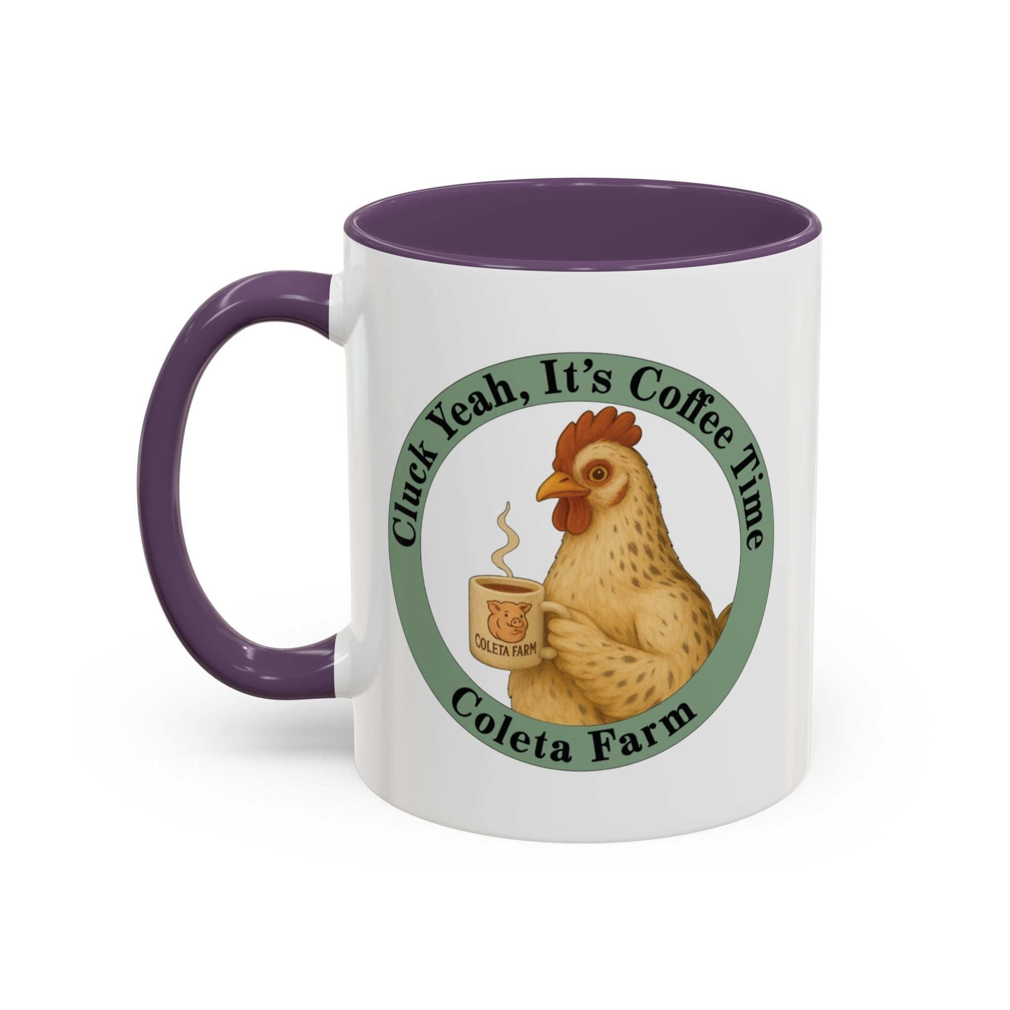 11 oz Charming Chicken Lover Coffee Mug, Gift for Cat Enthusiasts, Cozy Home Decor, Funny Cat Mug, Purrfect for Any Occasion