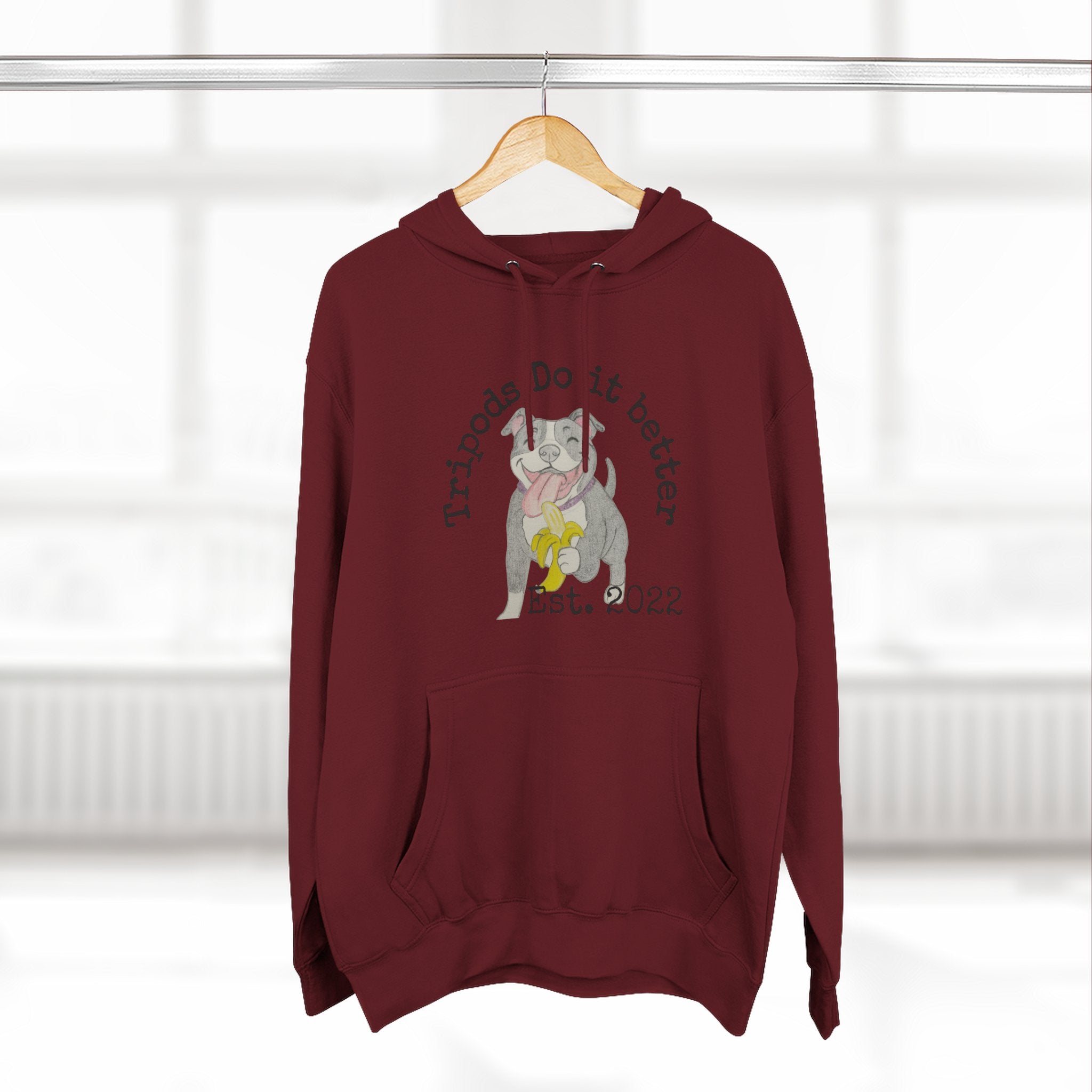 Three-Panel Fleece Hoodie - Perfect Gift for Animal Lovers, Cozy Comfort for Any Occasion, Celebrating Pets, Unique Pet Tribute [...]
