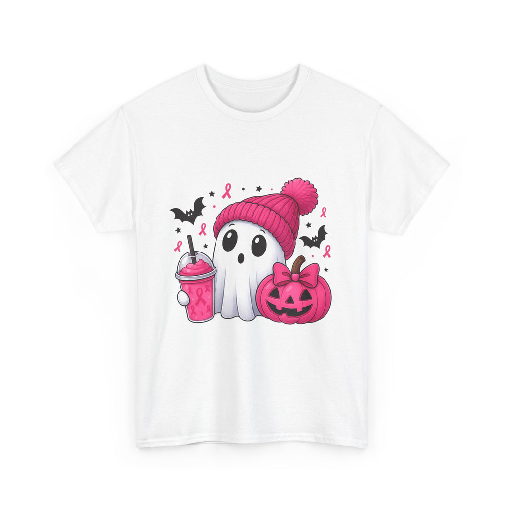 Cute Halloween Ghost Tee, Unisex Halloween Shirt, Spooky Graphic Tee, Fall Apparel, Trick or Treat Shirt, Pumpkin and Ghost Design