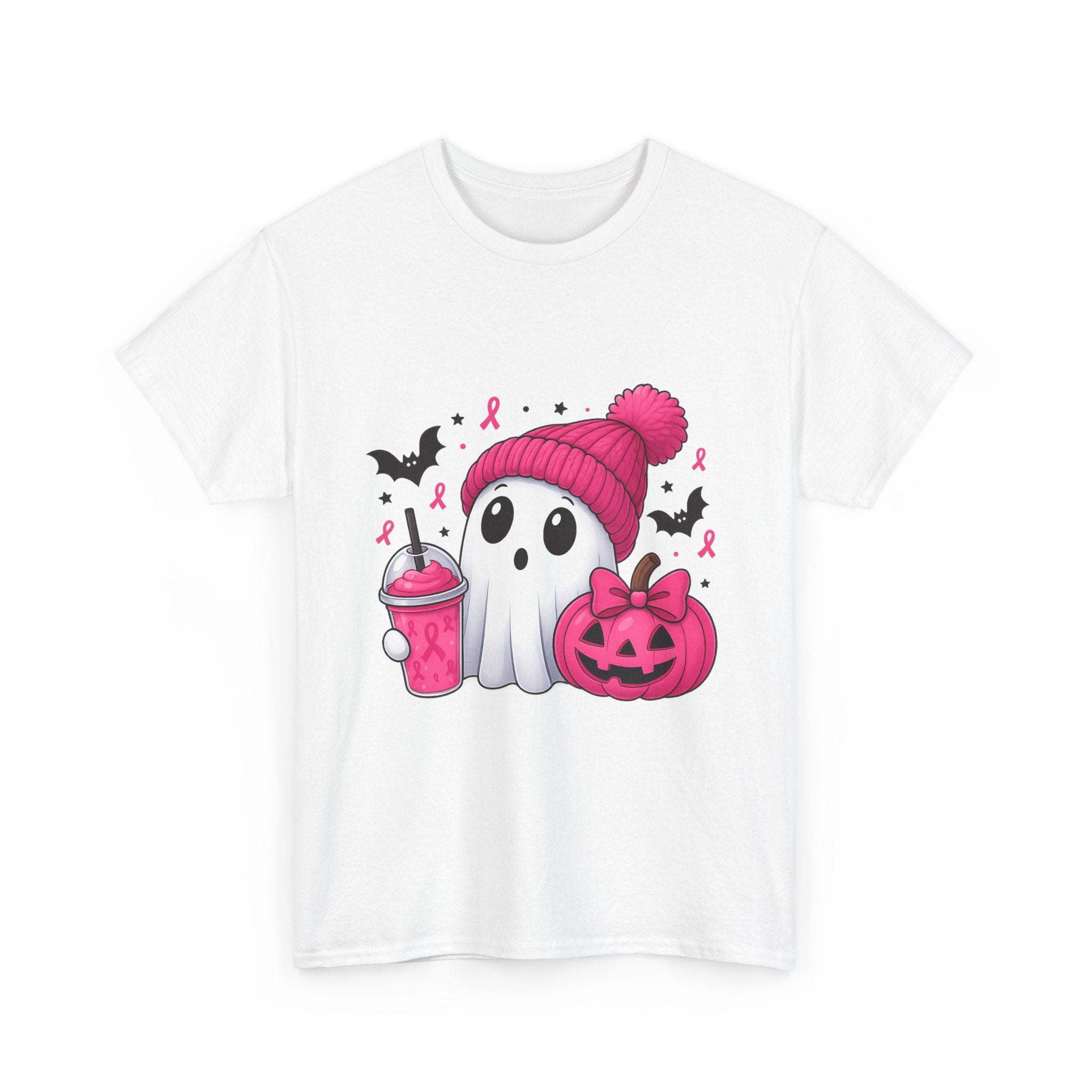 Cute Halloween Ghost Tee, Unisex Halloween Shirt, Spooky Graphic Tee, Fall Apparel, Trick or Treat Shirt, Pumpkin and Ghost Design