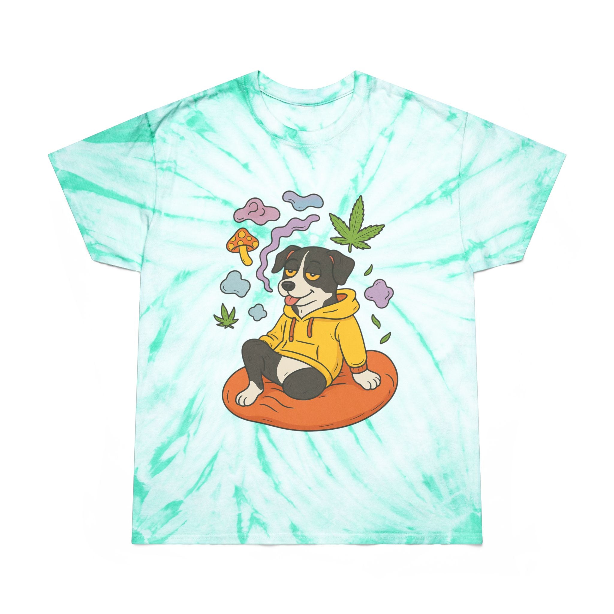 Chill Tie-Dye Tee, Cozy Fun Shirt, Summer Vibes Tee, Casual Streetwear, Unique Graphic Tee, Perfect Gift for Dog Lovers