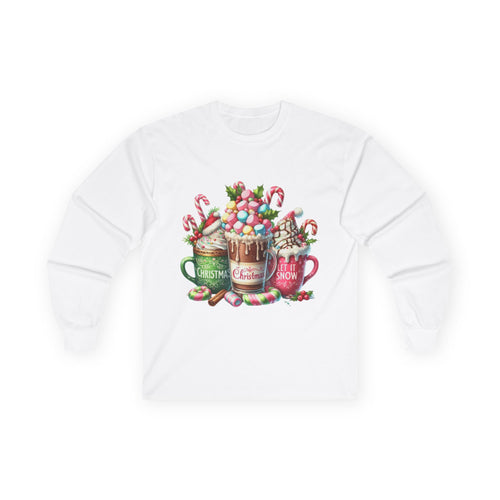 Christmas Hot Chocolate Long Sleeve Tee, Cozy Winter Shirt, Holiday Gift, Seasonal Apparel, Festive Tee, Winter Celebrations, Unisex [...]
