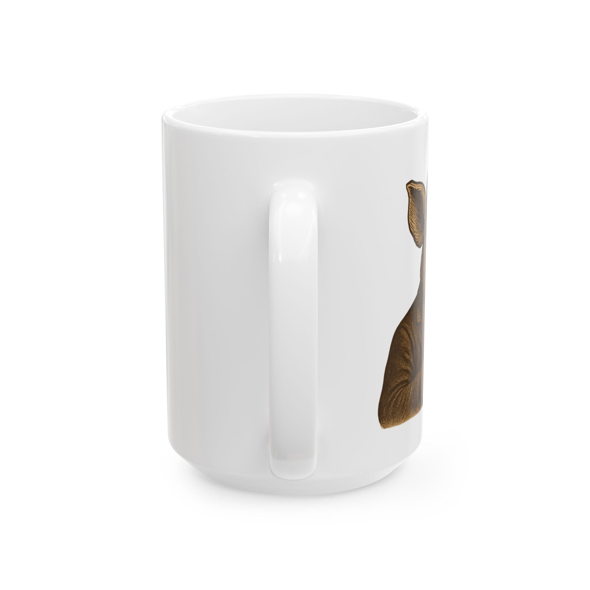 Pig holding coffee 11 oz
