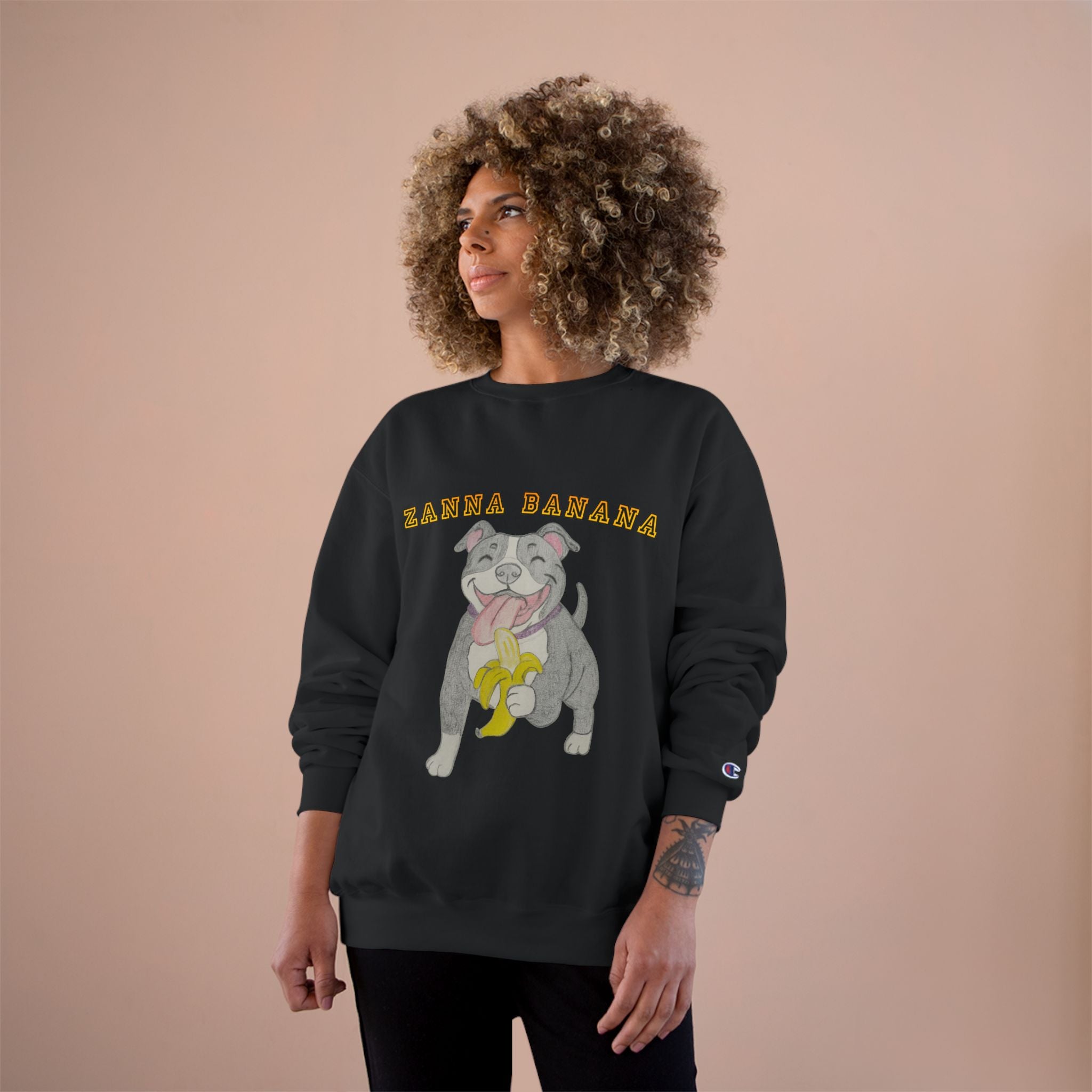 Champion Sweatshirt with Cute Dog Design, Cozy Pet Lover Gift, Funny Dog Sweatshirt, Perfect for Birthdays and Casual Wear