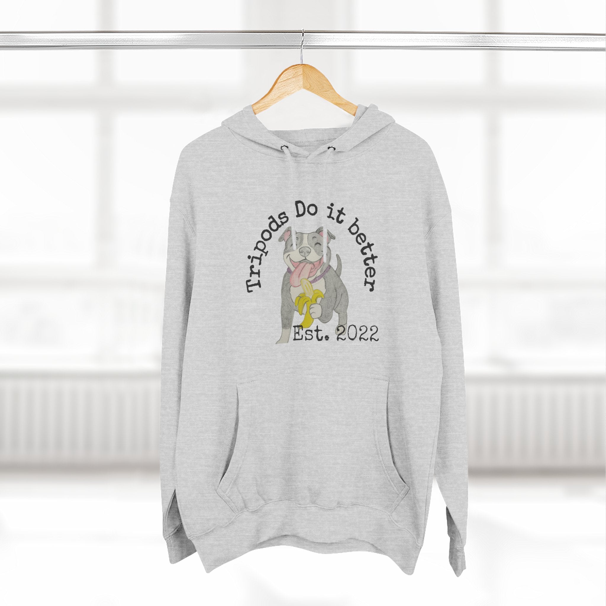 Three-Panel Fleece Hoodie - Perfect Gift for Animal Lovers, Cozy Comfort for Any Occasion, Celebrating Pets, Unique Pet Tribute [...]