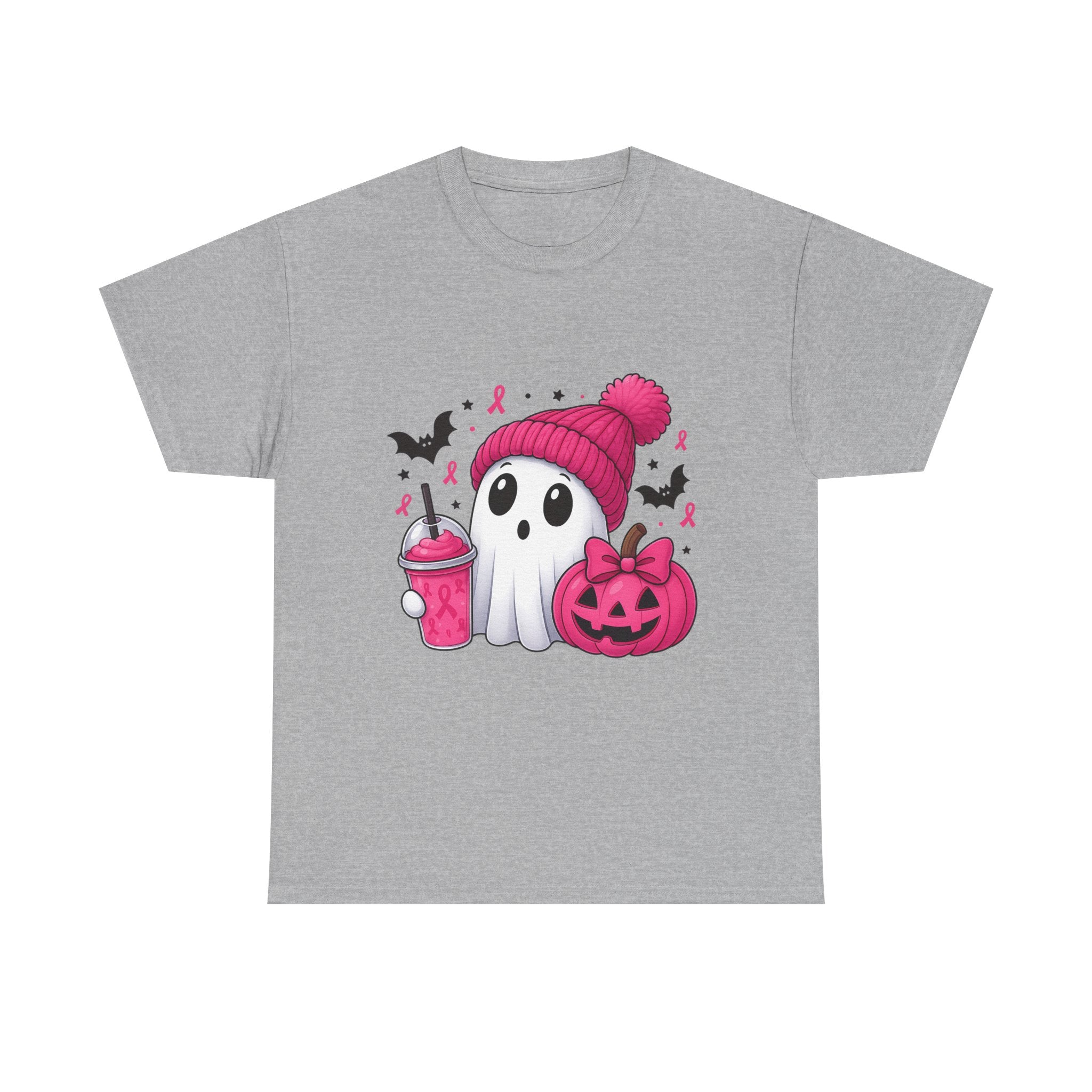 Cute Halloween Ghost Tee, Unisex Halloween Shirt, Spooky Graphic Tee, Fall Apparel, Trick or Treat Shirt, Pumpkin and Ghost Design