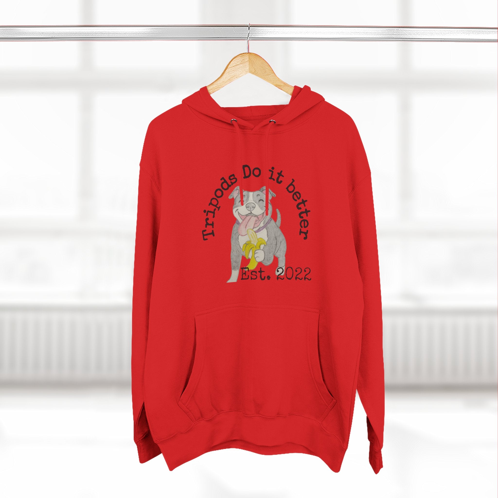 Three-Panel Fleece Hoodie - Perfect Gift for Animal Lovers, Cozy Comfort for Any Occasion, Celebrating Pets, Unique Pet Tribute [...]