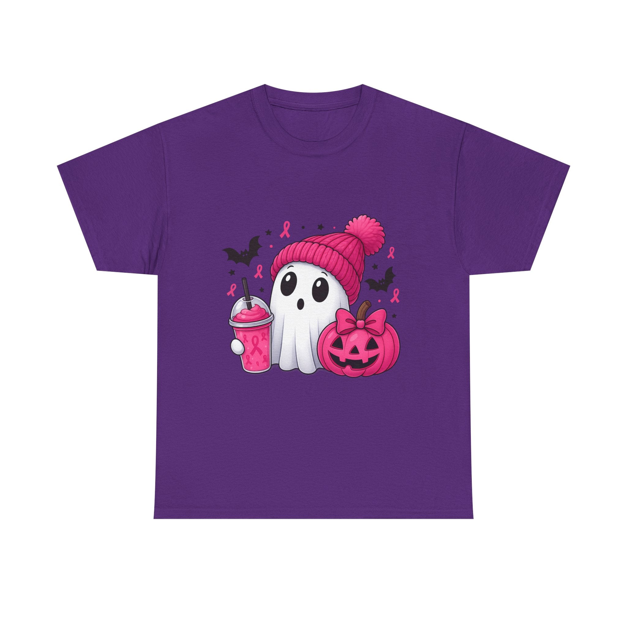 Cute Halloween Ghost Tee, Unisex Halloween Shirt, Spooky Graphic Tee, Fall Apparel, Trick or Treat Shirt, Pumpkin and Ghost Design
