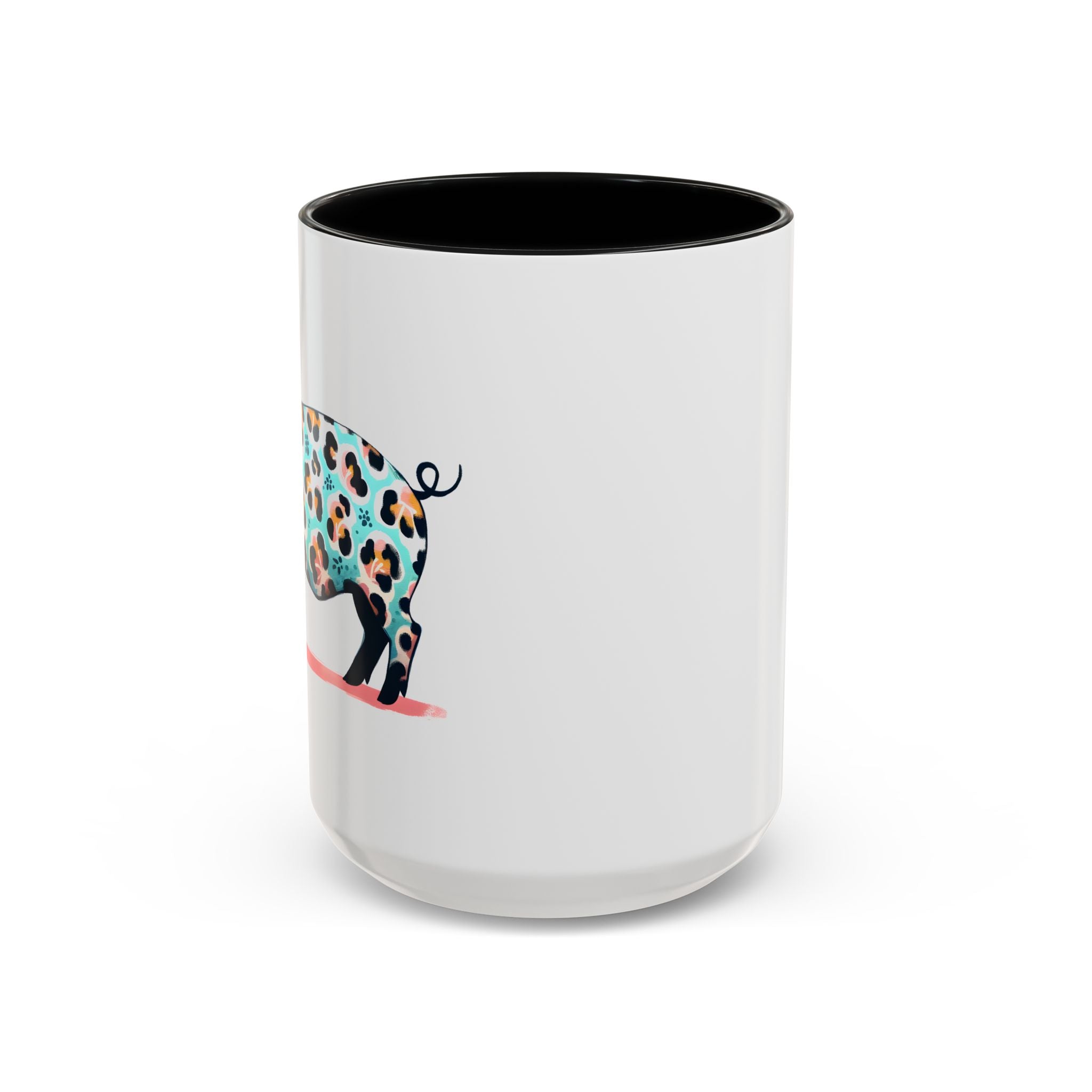 Playful Leopard Print Accent Coffee Mug | Unique Gift for Animal Lovers, Kitchen Decor, Tea Lovers, Birthday Present, Personalized Mug