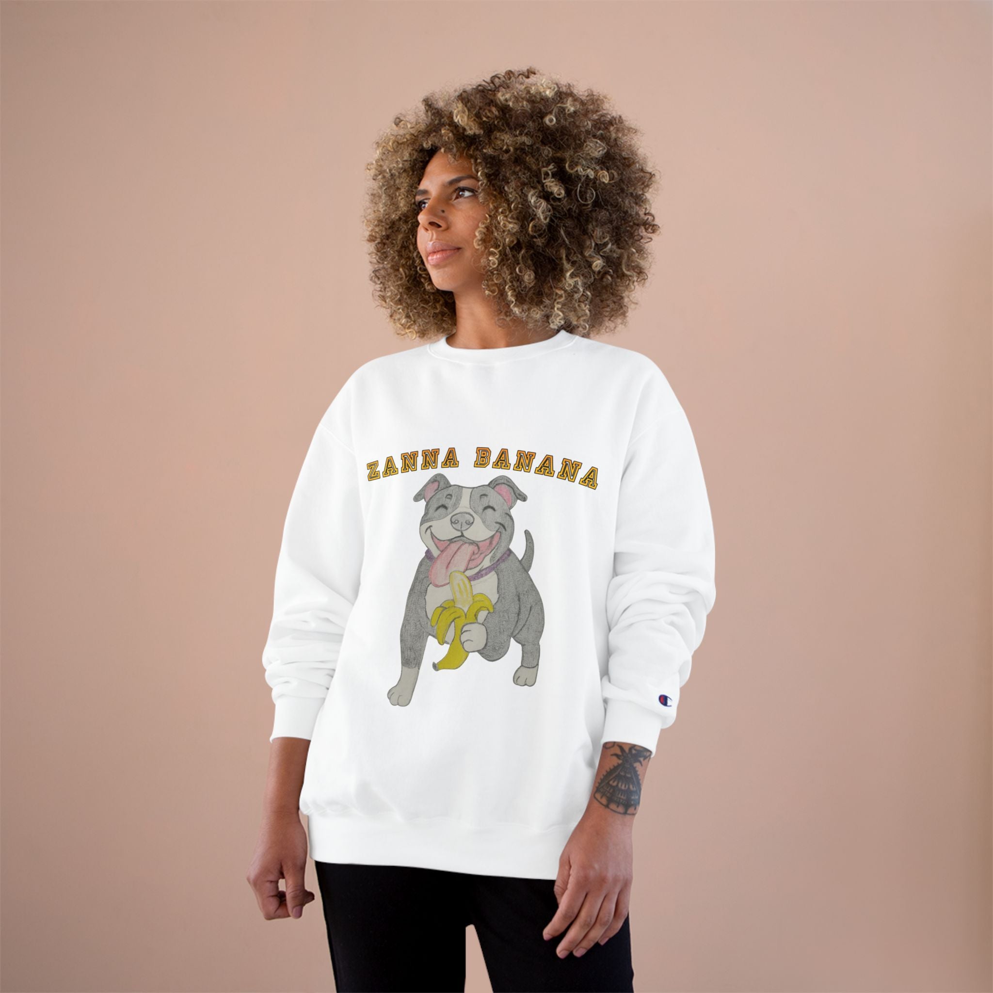 Champion Sweatshirt with Cute Dog Design, Cozy Pet Lover Gift, Funny Dog Sweatshirt, Perfect for Birthdays and Casual Wear
