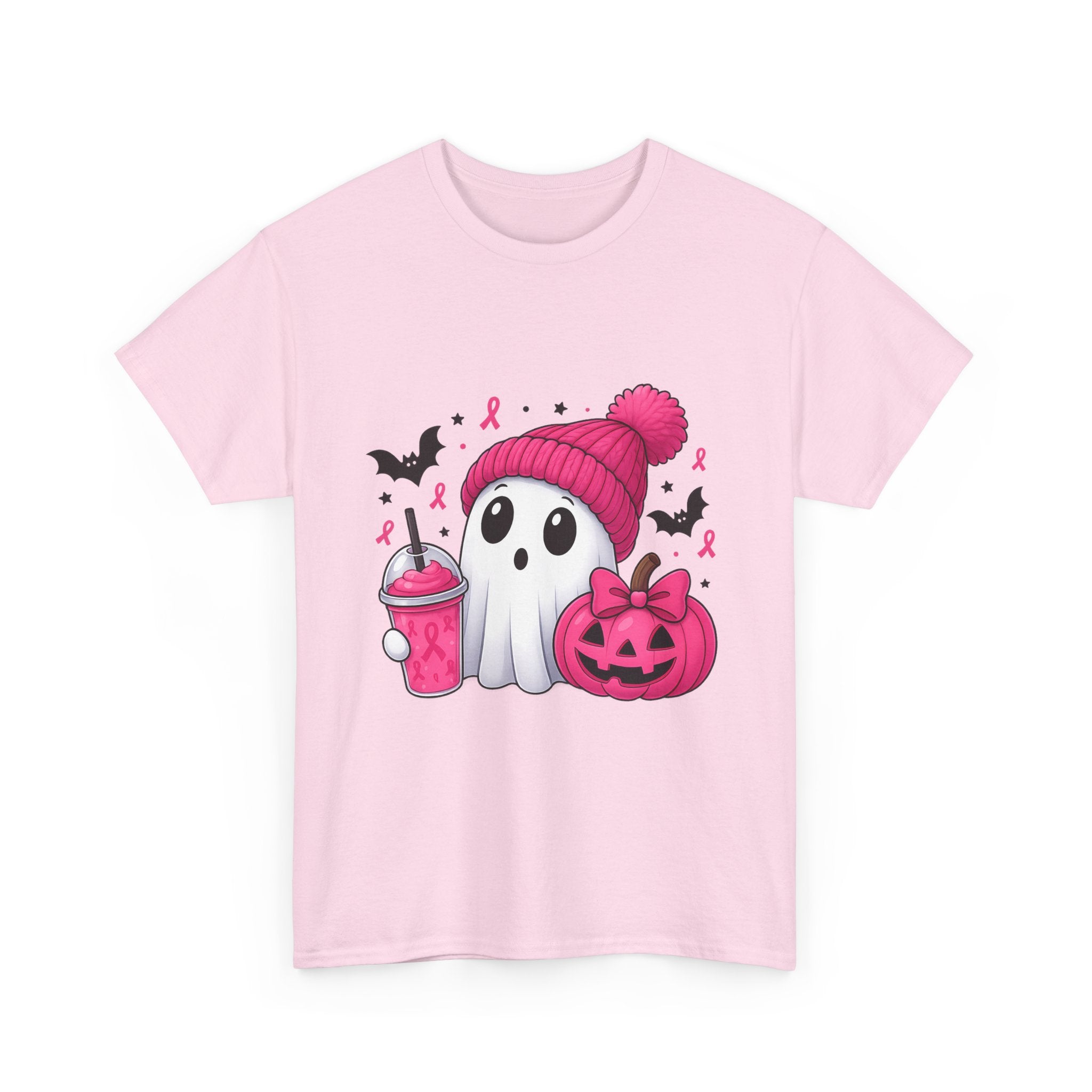 Cute Halloween Ghost Tee, Unisex Halloween Shirt, Spooky Graphic Tee, Fall Apparel, Trick or Treat Shirt, Pumpkin and Ghost Design