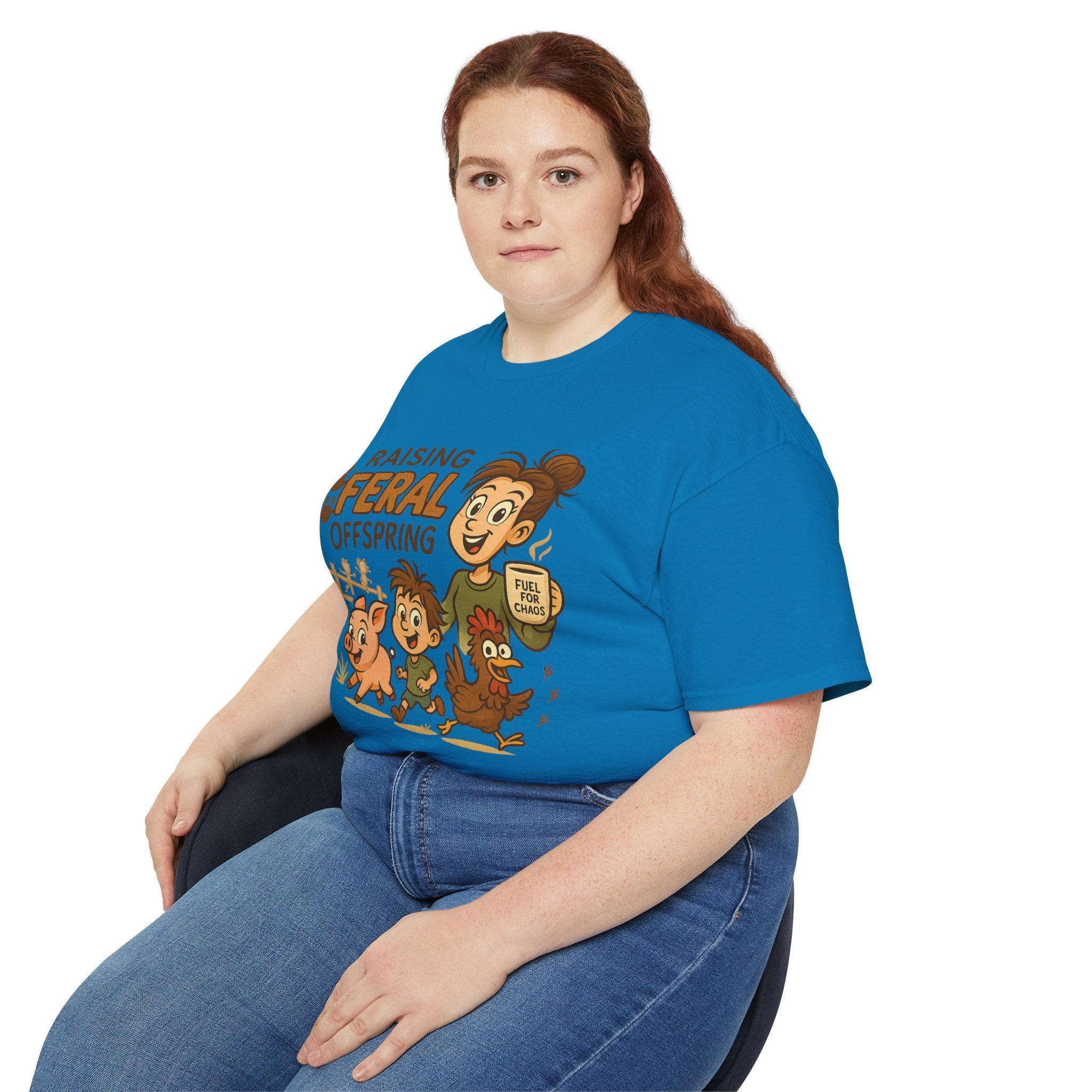 Feral Offspring Tee, Fun Unisex Shirt, Cute Animal Gift, Eco-Friendly Cotton T-Shirt, Perfect for Parents and Kids, Casual Wear