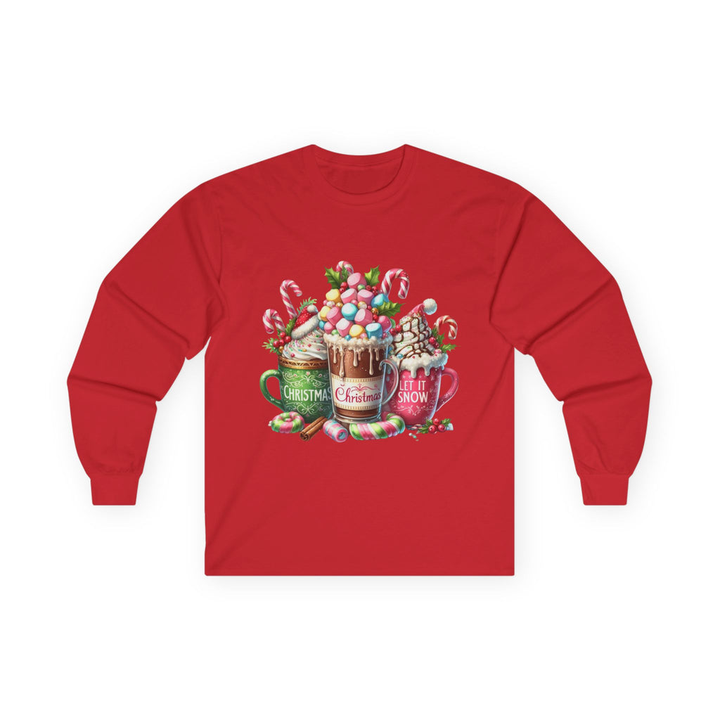 Christmas Hot Chocolate Long Sleeve Tee, Cozy Winter Shirt, Holiday Gift, Seasonal Apparel, Festive Tee, Winter Celebrations, Unisex [...]