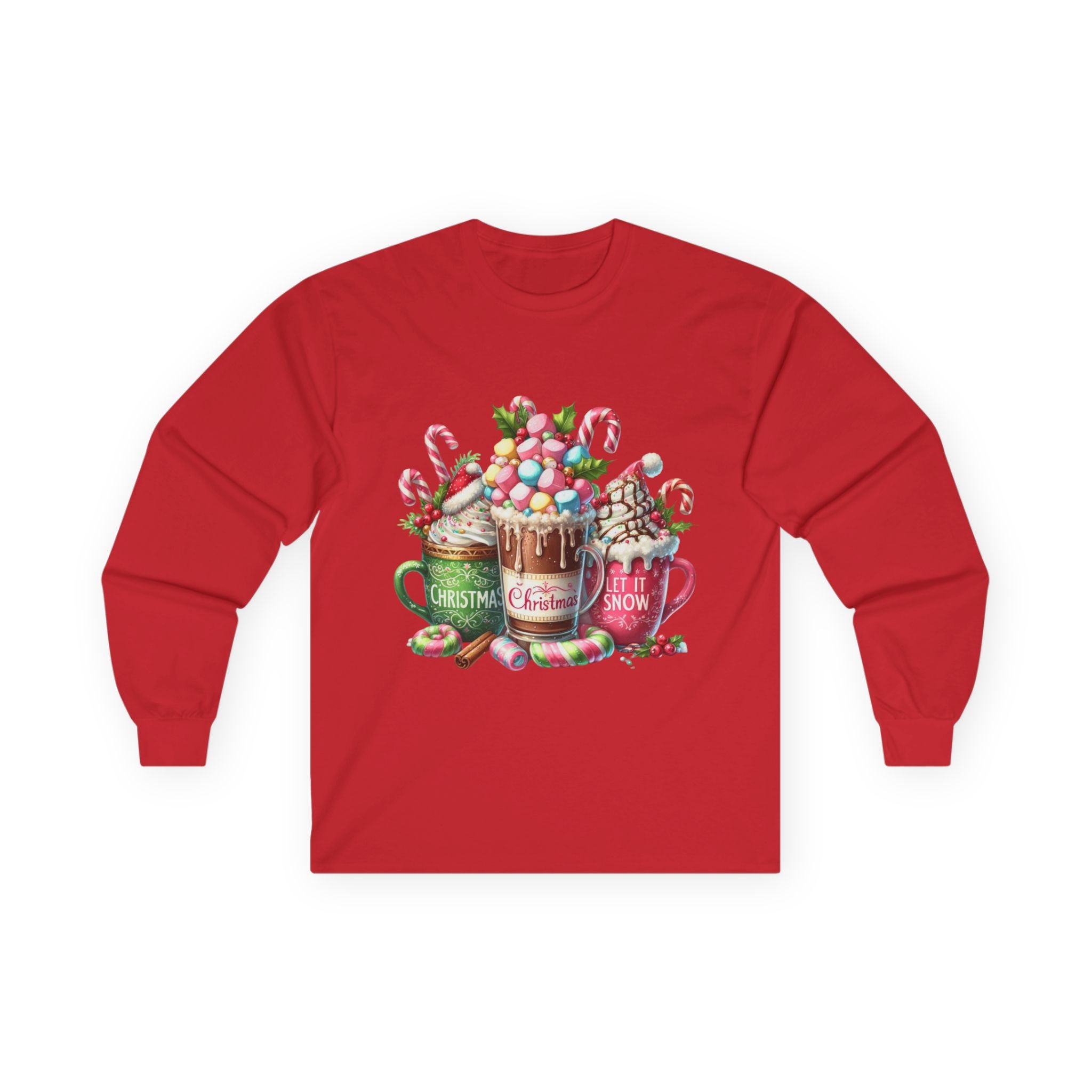 Christmas Hot Chocolate Long Sleeve Tee, Cozy Winter Shirt, Holiday Gift, Seasonal Apparel, Festive Tee, Winter Celebrations, Unisex [...]