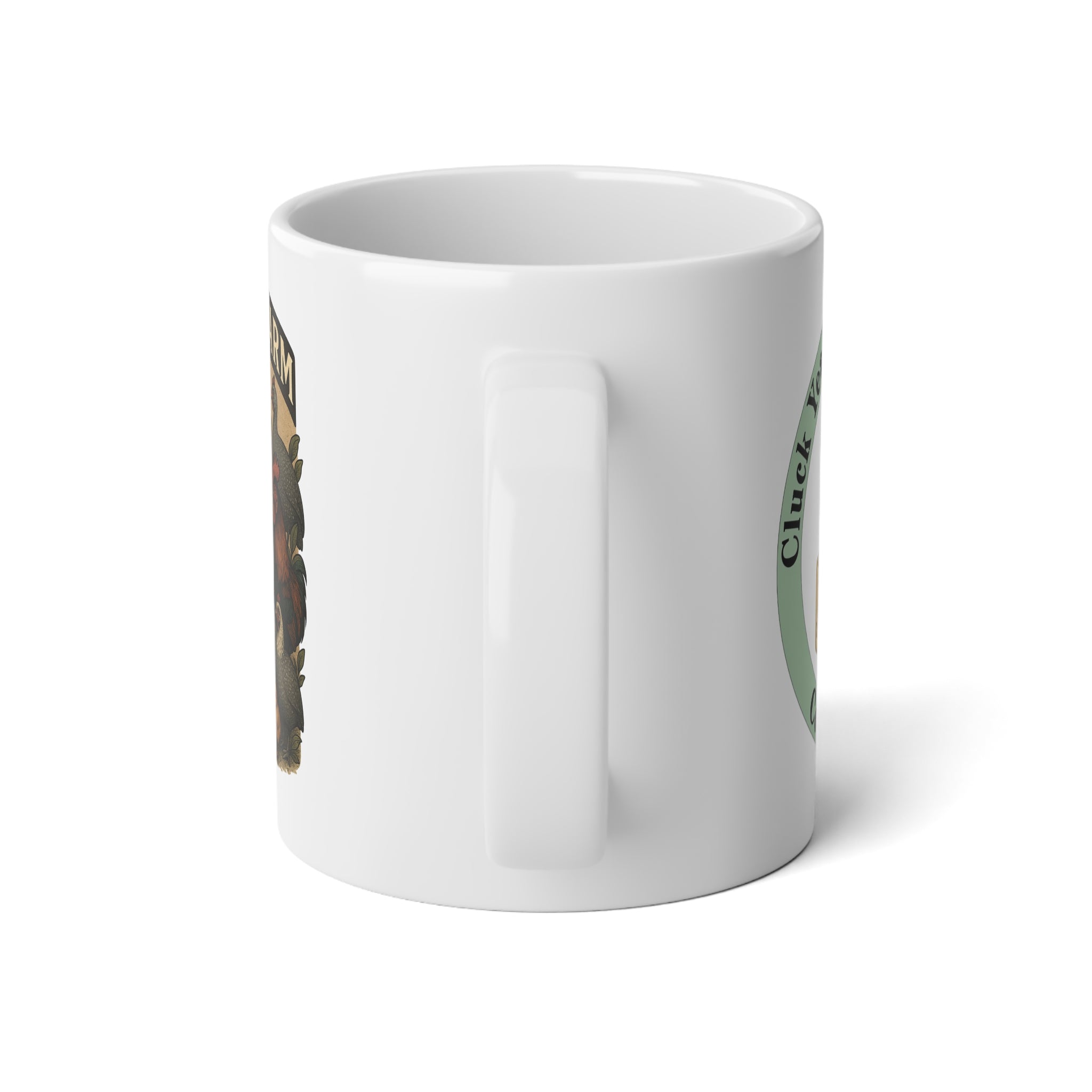 2 different sides Cozy Farmhouse Jumbo Mug, 20oz | Perfect for Coffee Lovers | Rustic Home Decor | Farm-Themed Gift | Coffee Time Mug, Kitchen Essentials