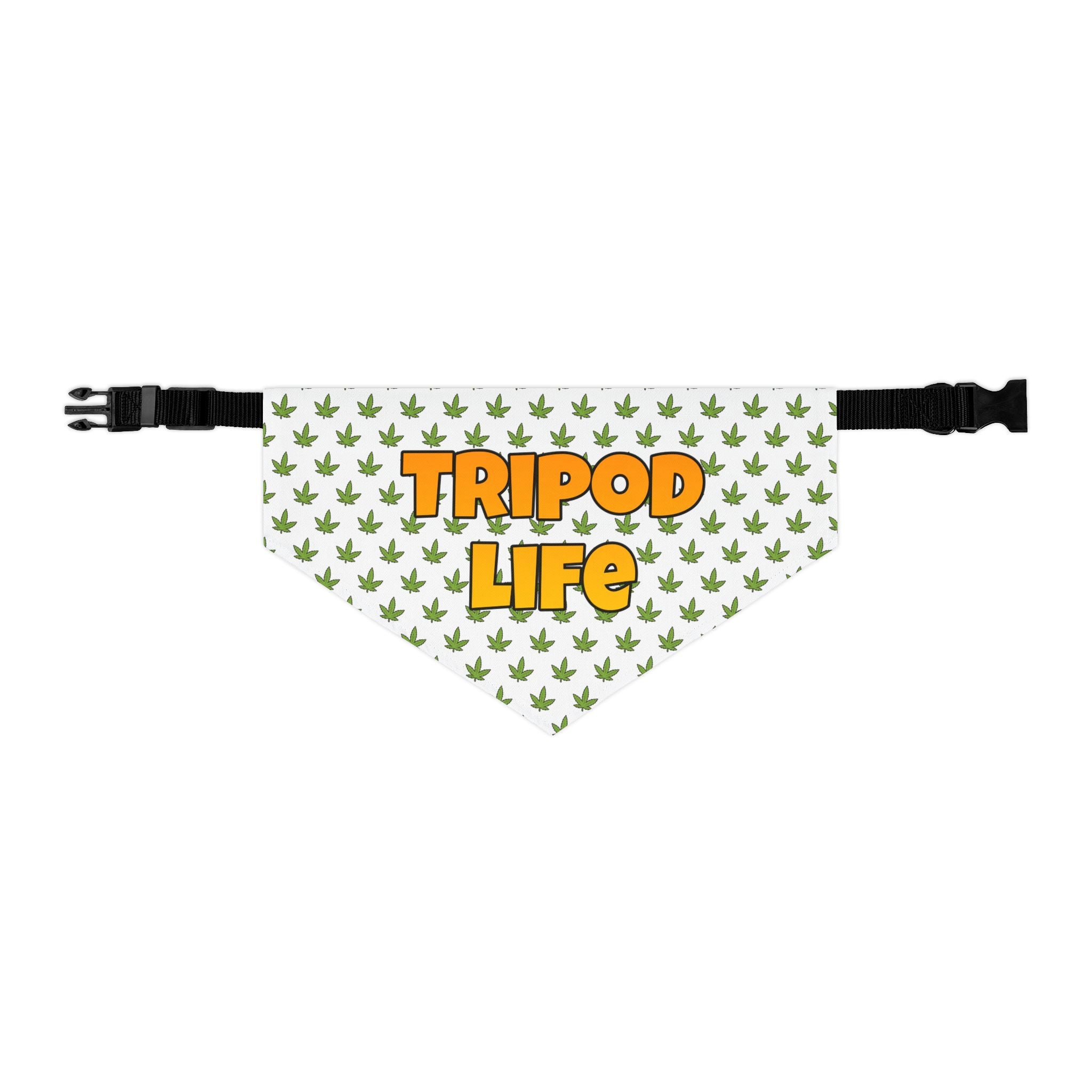 Fun Pet Bandana Collar | Tripod Life Dog Accessory, Cute Collar, Pet Gift, Personalized Dog Scarf, Dog Lovers, Holiday Pet Wear