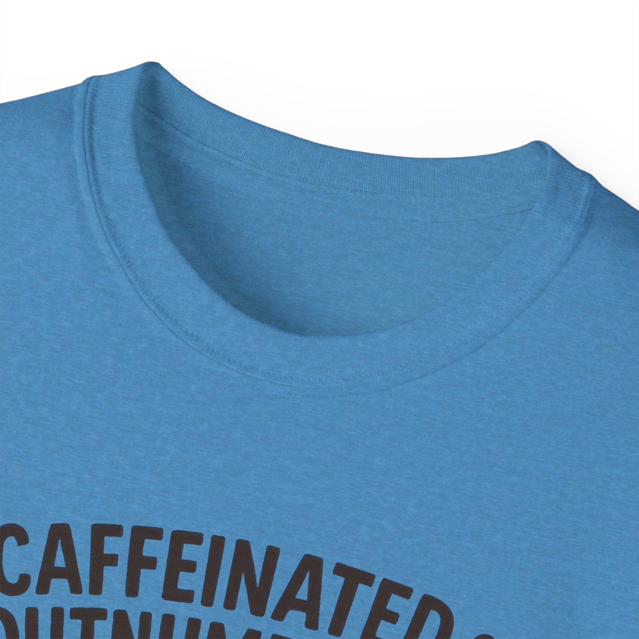 Caffeinated & Outnumbered Tee, Mom Life Shirt, Funny Parenting Tee, Gifts for Moms, Family Humor T-Shirt, Cute Kids Design