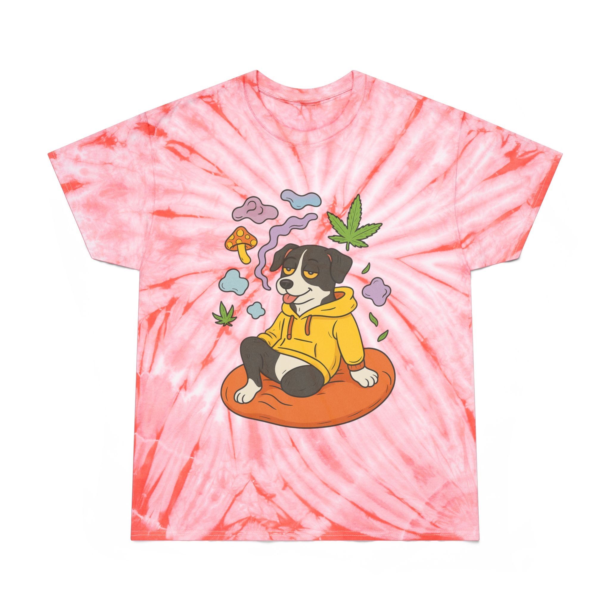 Chill Tie-Dye Tee, Cozy Fun Shirt, Summer Vibes Tee, Casual Streetwear, Unique Graphic Tee, Perfect Gift for Dog Lovers