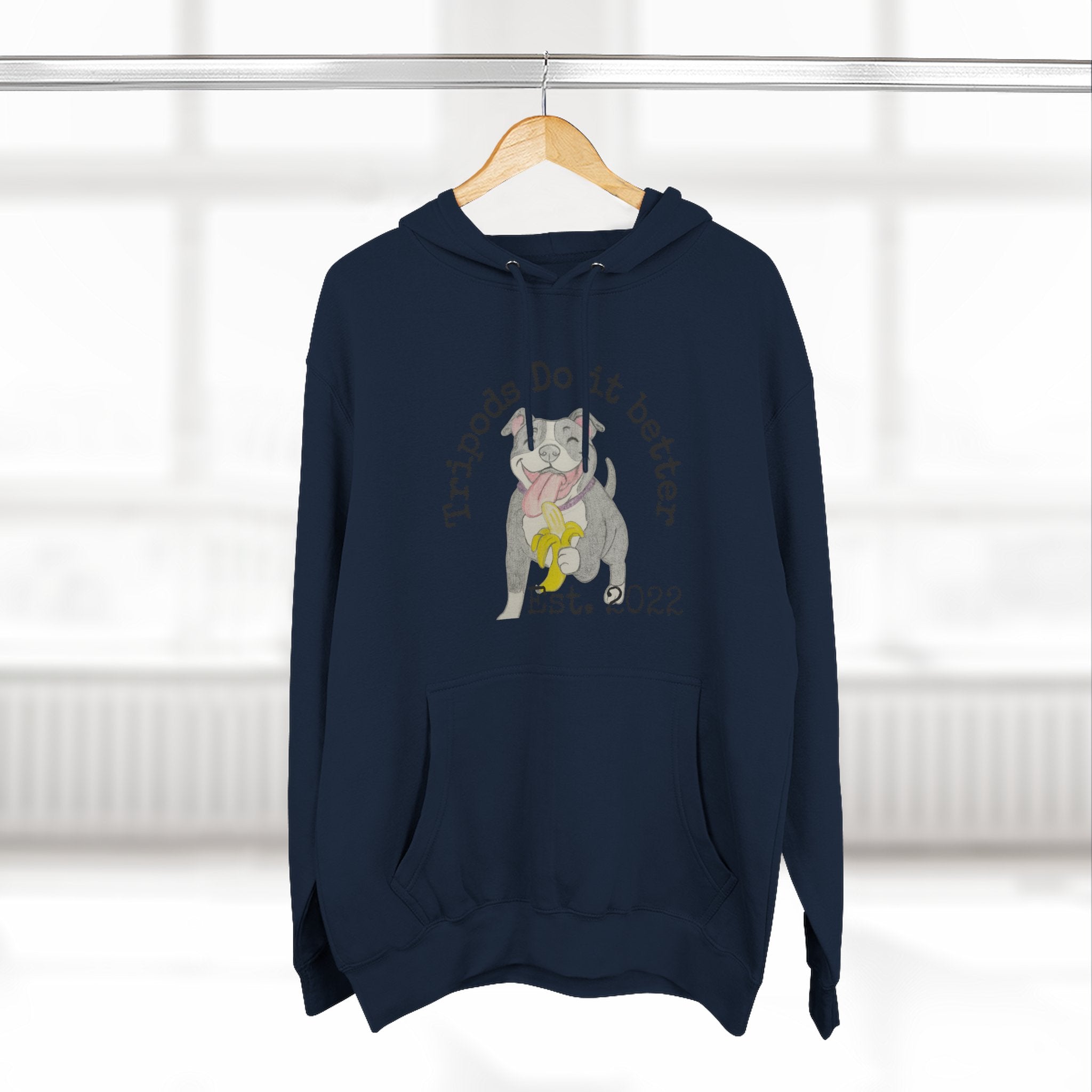 Three-Panel Fleece Hoodie - Perfect Gift for Animal Lovers, Cozy Comfort for Any Occasion, Celebrating Pets, Unique Pet Tribute [...]