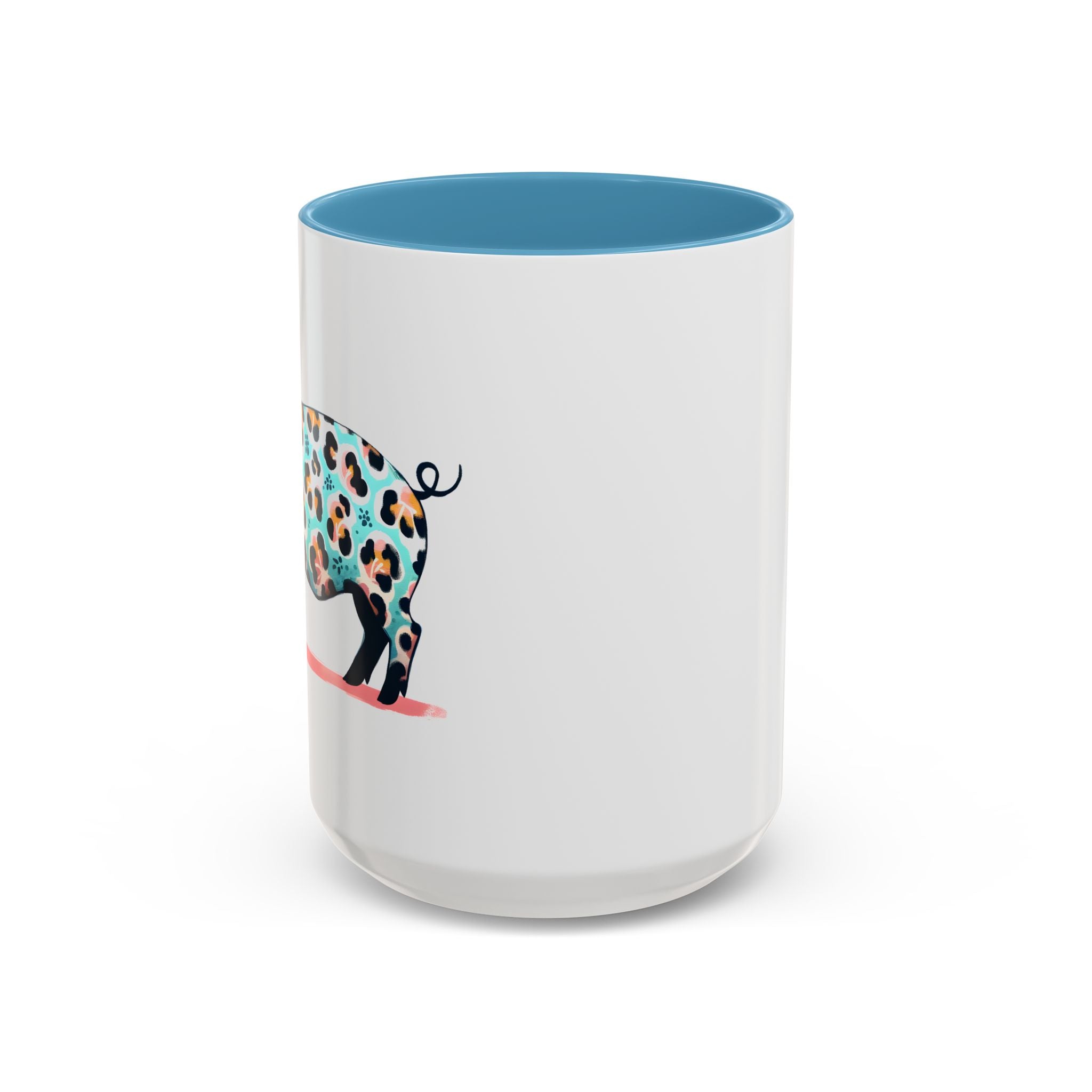 Playful Leopard Print Accent Coffee Mug | Unique Gift for Animal Lovers, Kitchen Decor, Tea Lovers, Birthday Present, Personalized Mug