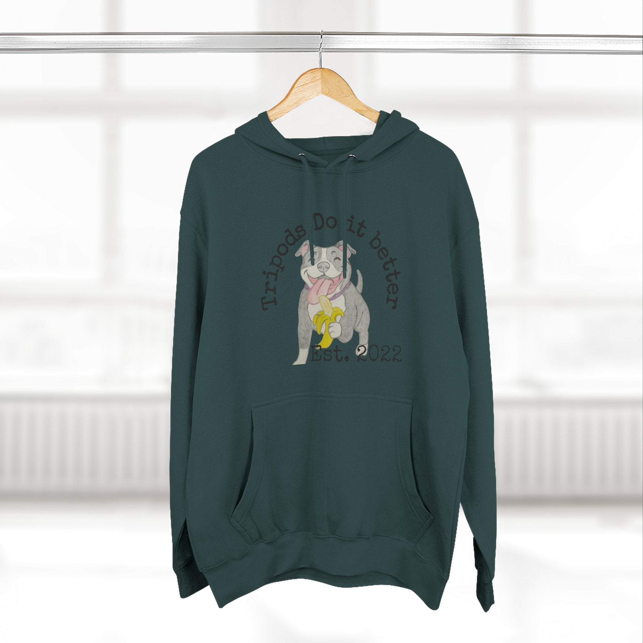 Three-Panel Fleece Hoodie - Perfect Gift for Animal Lovers, Cozy Comfort for Any Occasion, Celebrating Pets, Unique Pet Tribute [...]