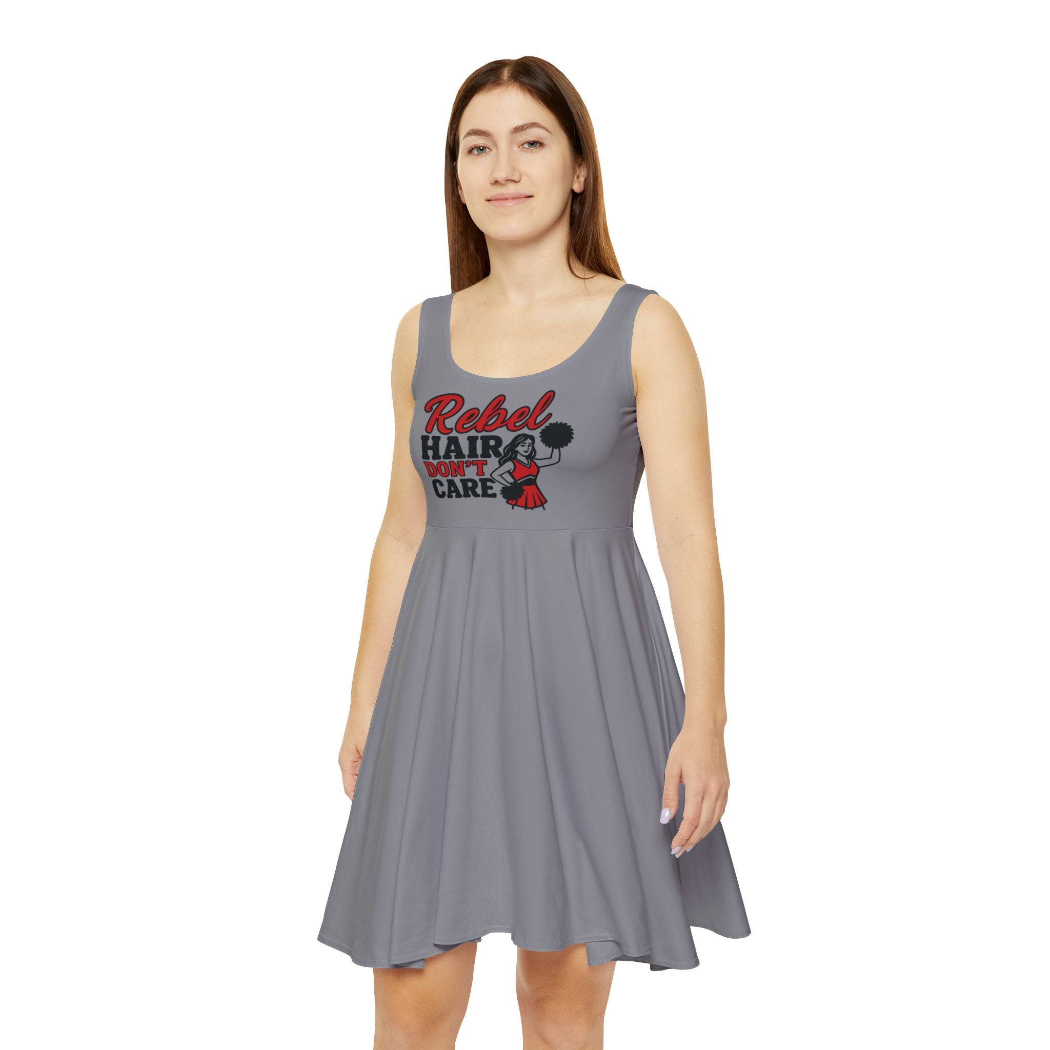 Rebel Hair Don't Care Women's Skater Dress