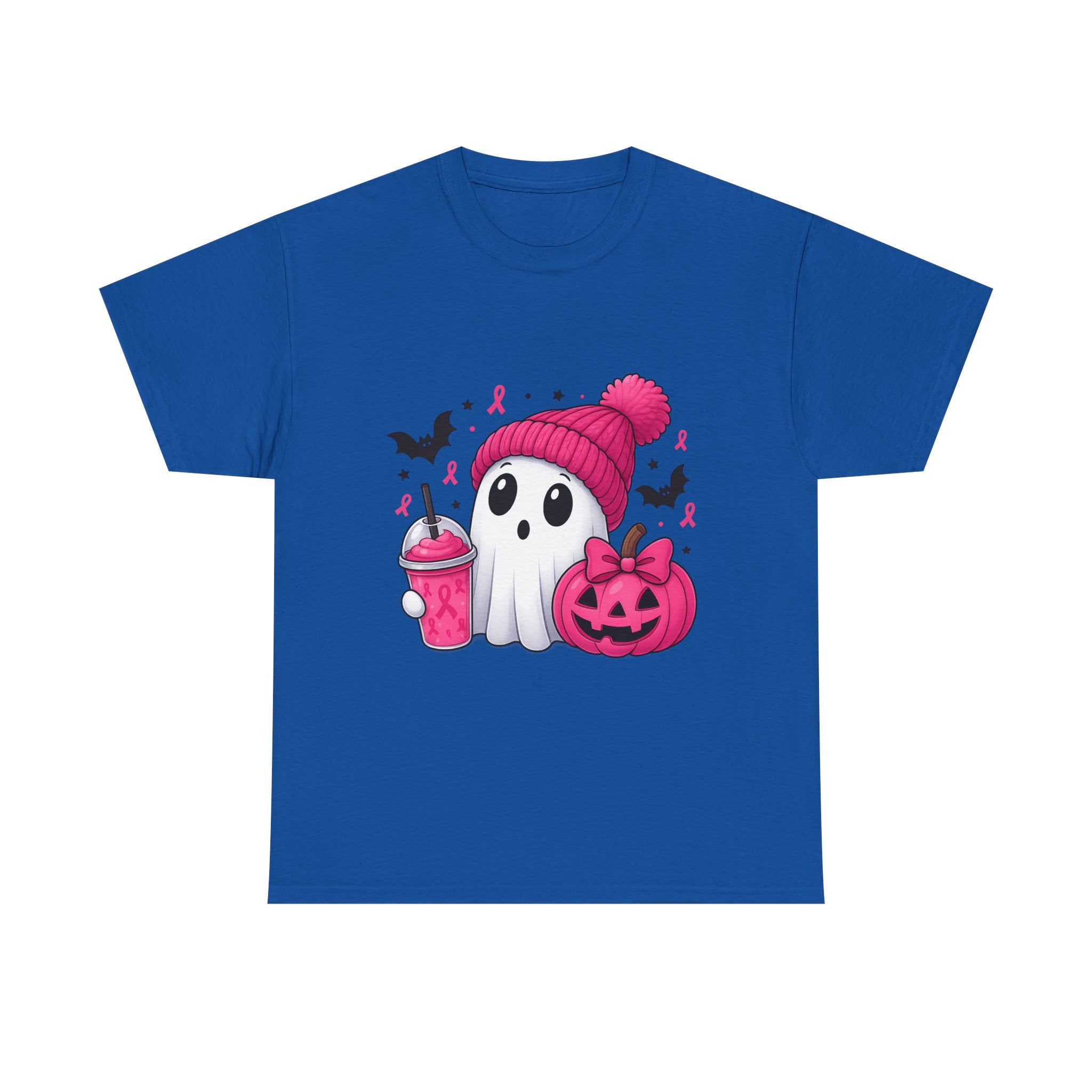 Cute Halloween Ghost Tee, Unisex Halloween Shirt, Spooky Graphic Tee, Fall Apparel, Trick or Treat Shirt, Pumpkin and Ghost Design