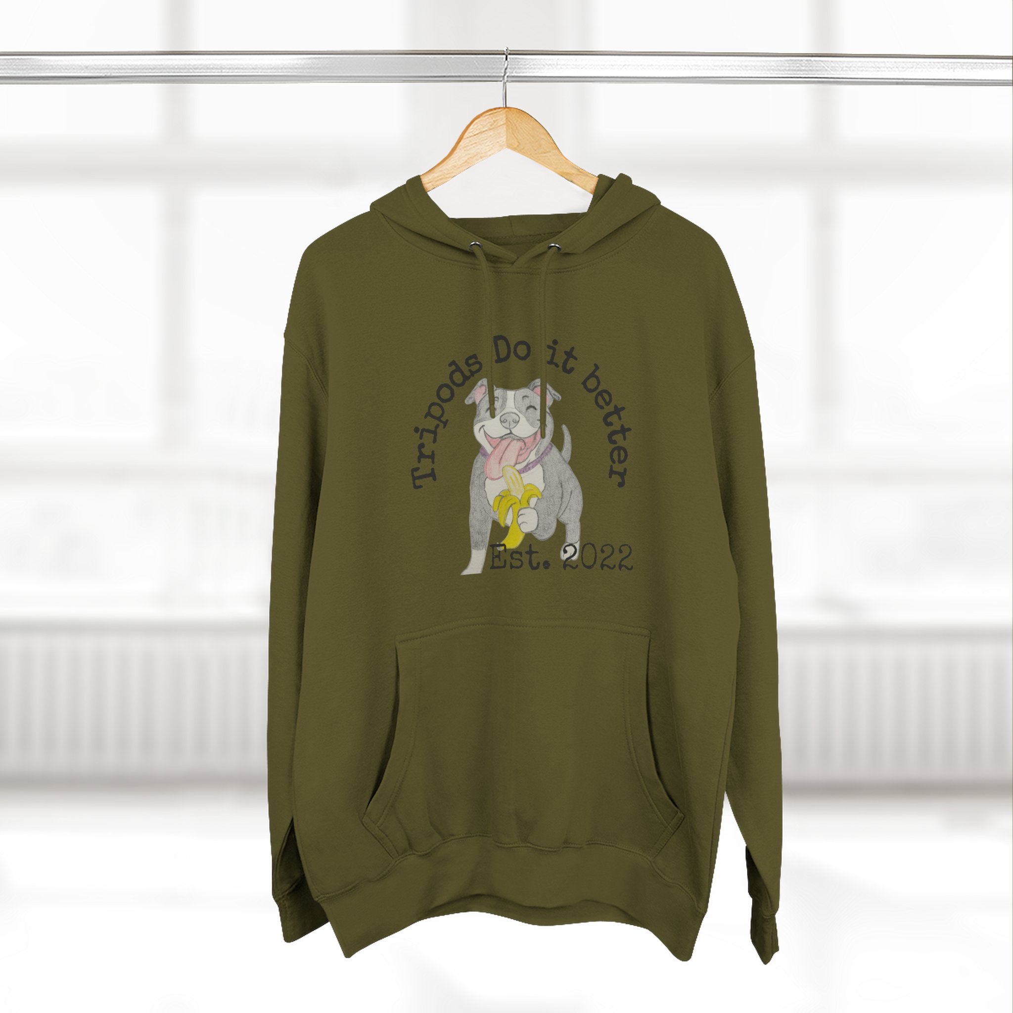 Three-Panel Fleece Hoodie - Perfect Gift for Animal Lovers, Cozy Comfort for Any Occasion, Celebrating Pets, Unique Pet Tribute [...]