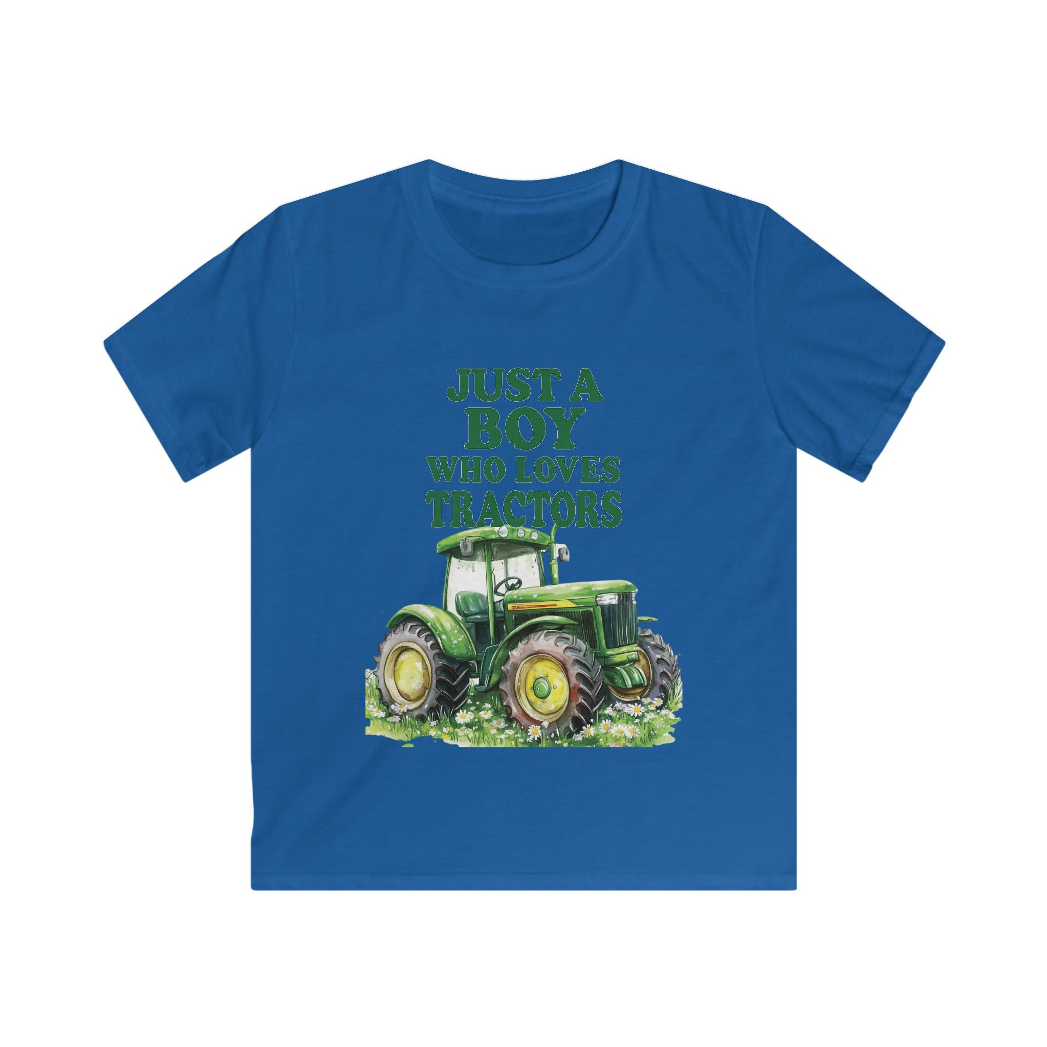 Kids Tractor Tee - Just a Boy Who Loves Tractors, Perfect for Farm Lovers, Birthday Gift, Outdoor Play, Everyday Wear