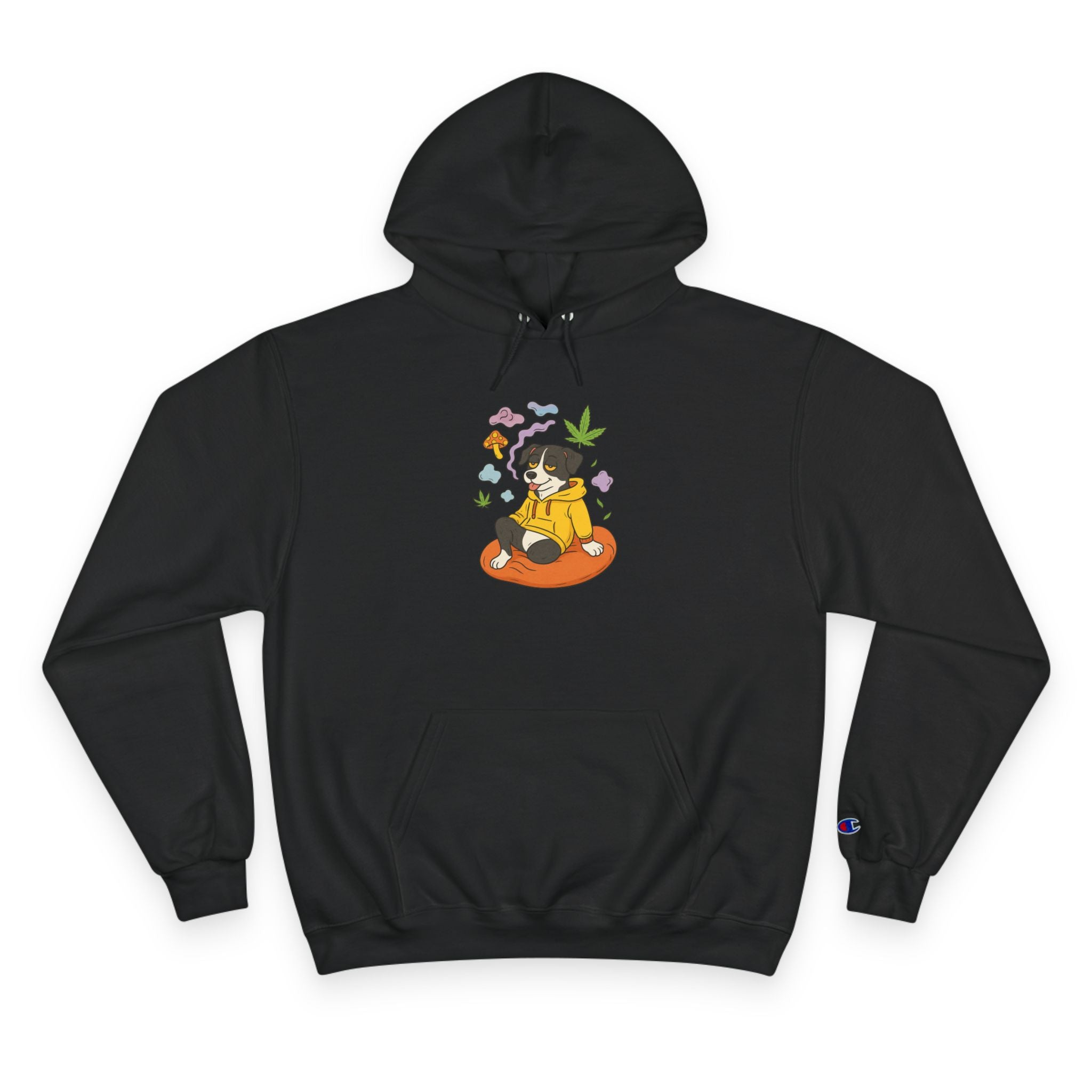 Cozy Floral Graphic Champion Hoodie, Unisex Comfort Wear, Stylish Gift for Friends, Trendy Everyday Hoodie, Ideal for Chill Days